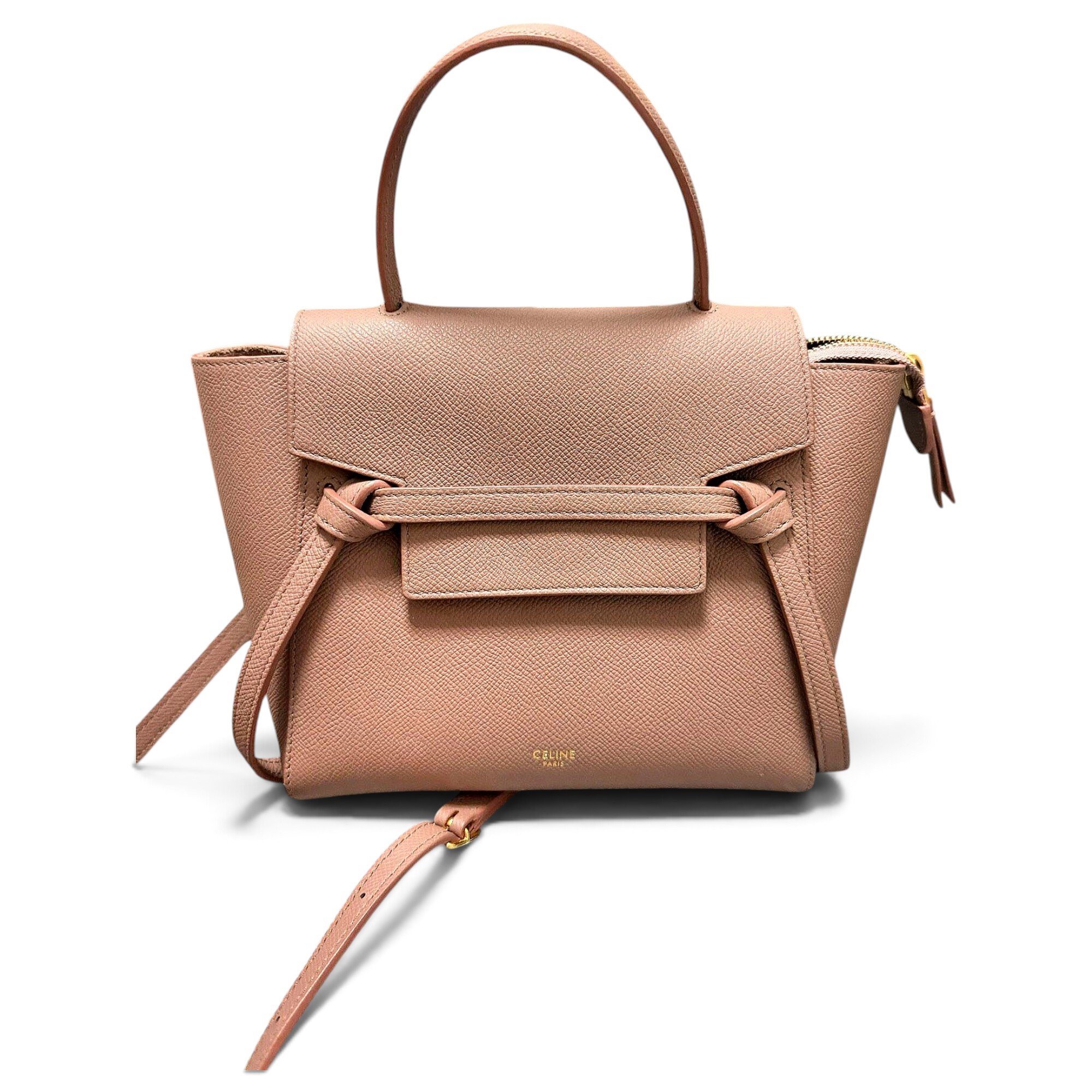 Belt leather handbag