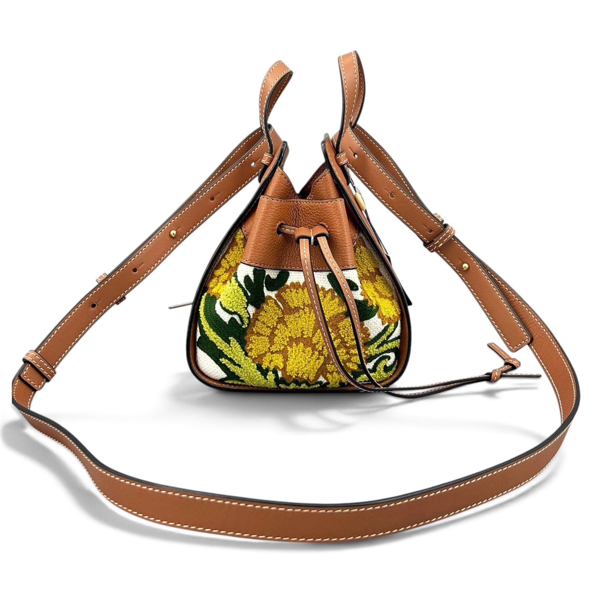 Hammock leather handbag