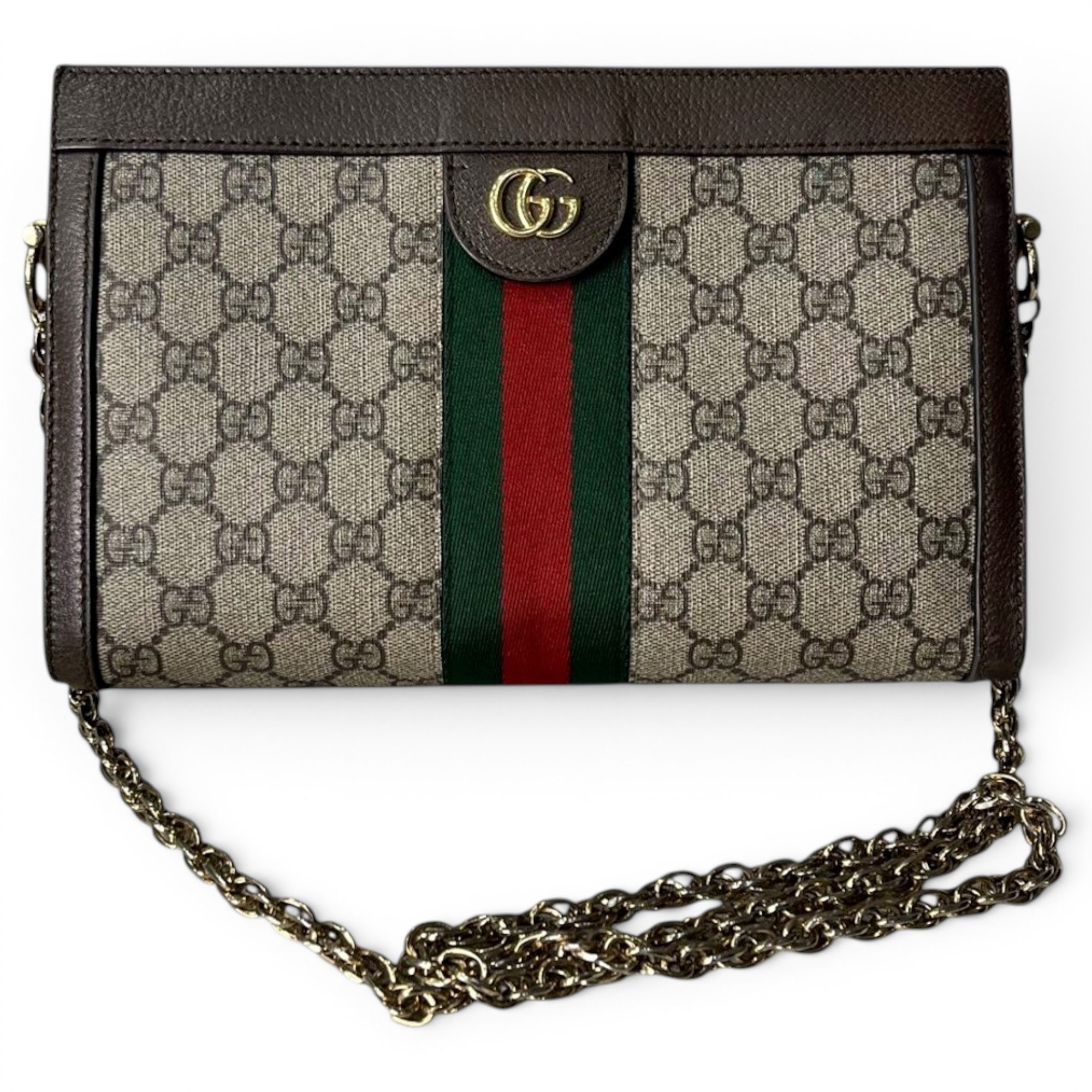 Ophidia Chain leather crossbody bag