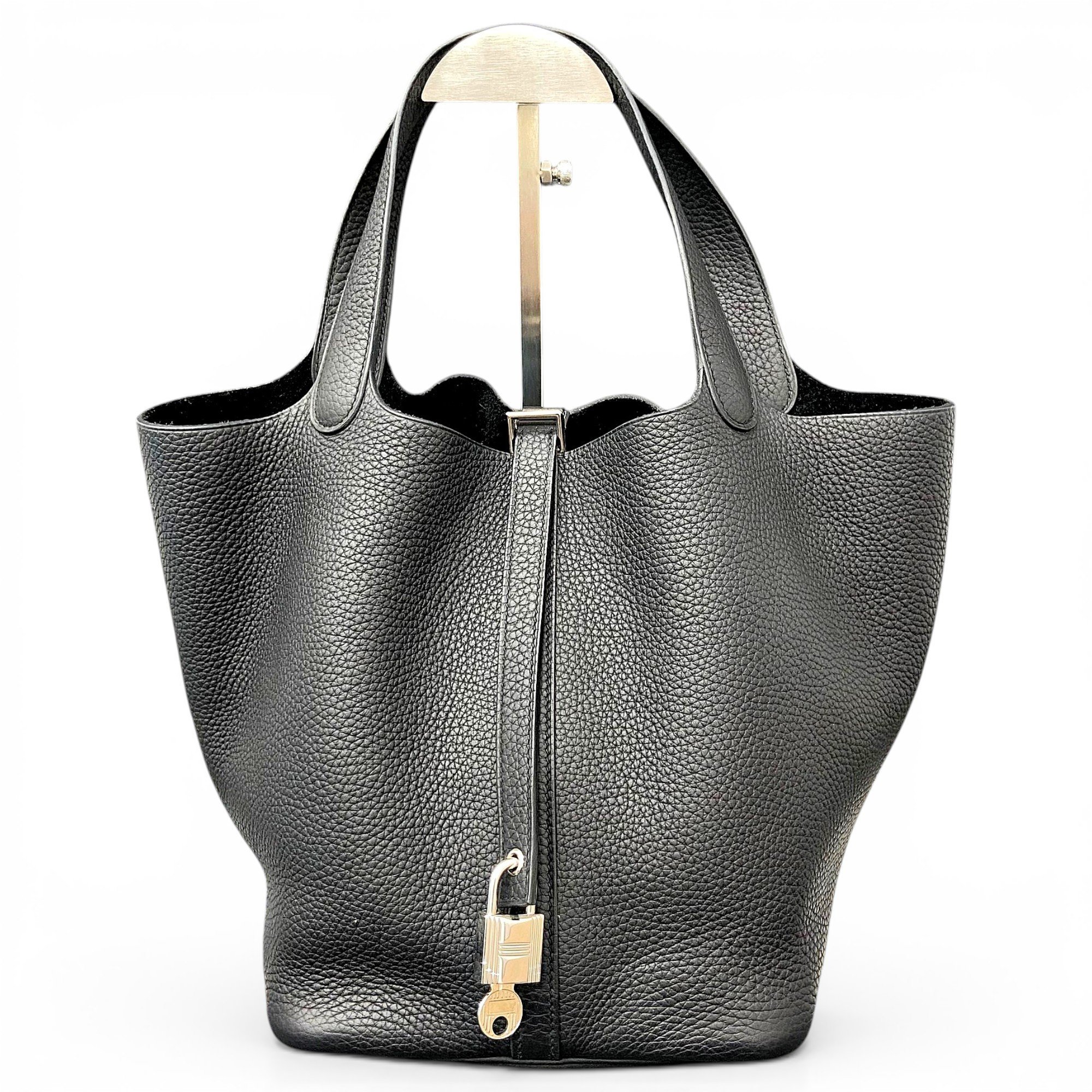 Picotin leather handbag