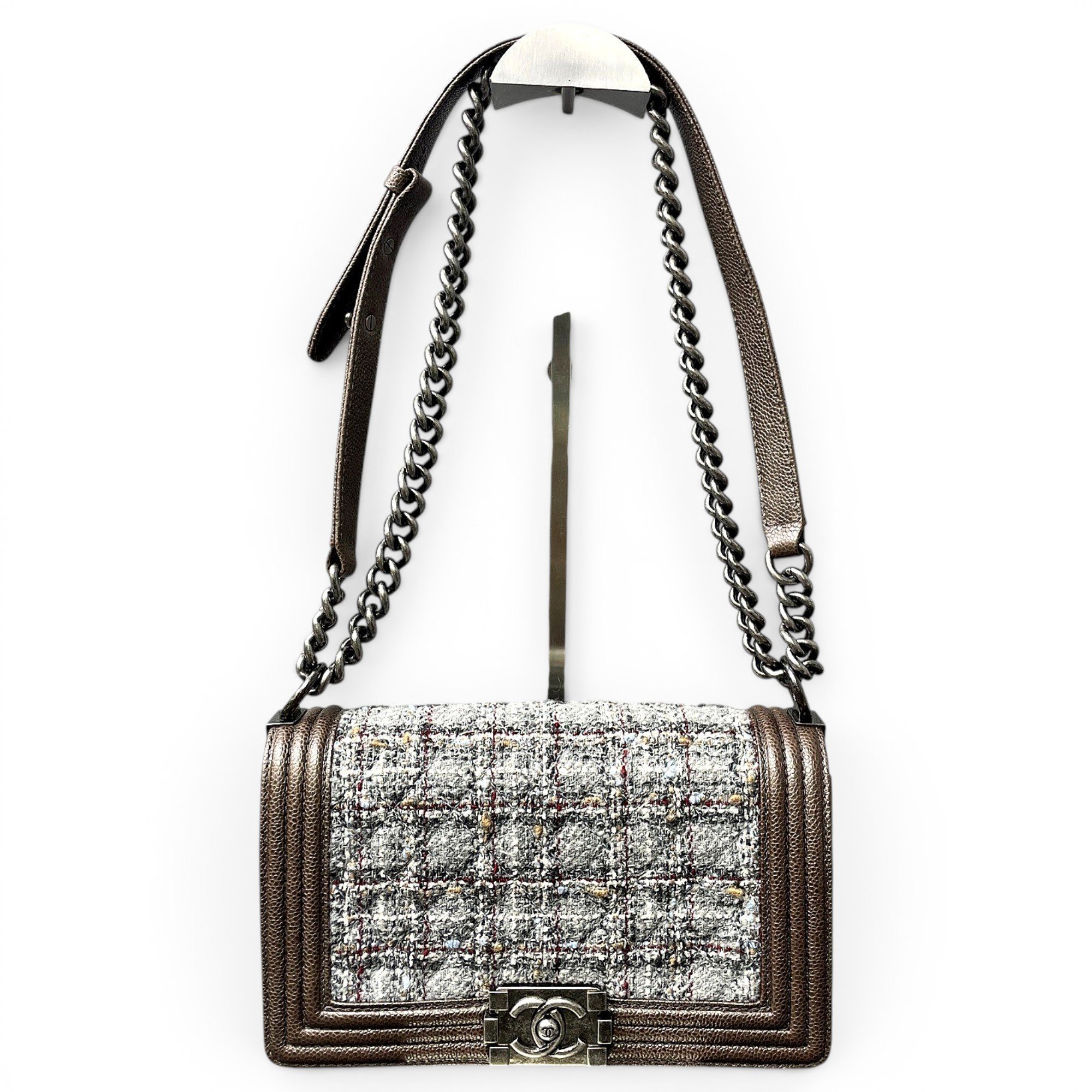 Boy tweed crossbody bag