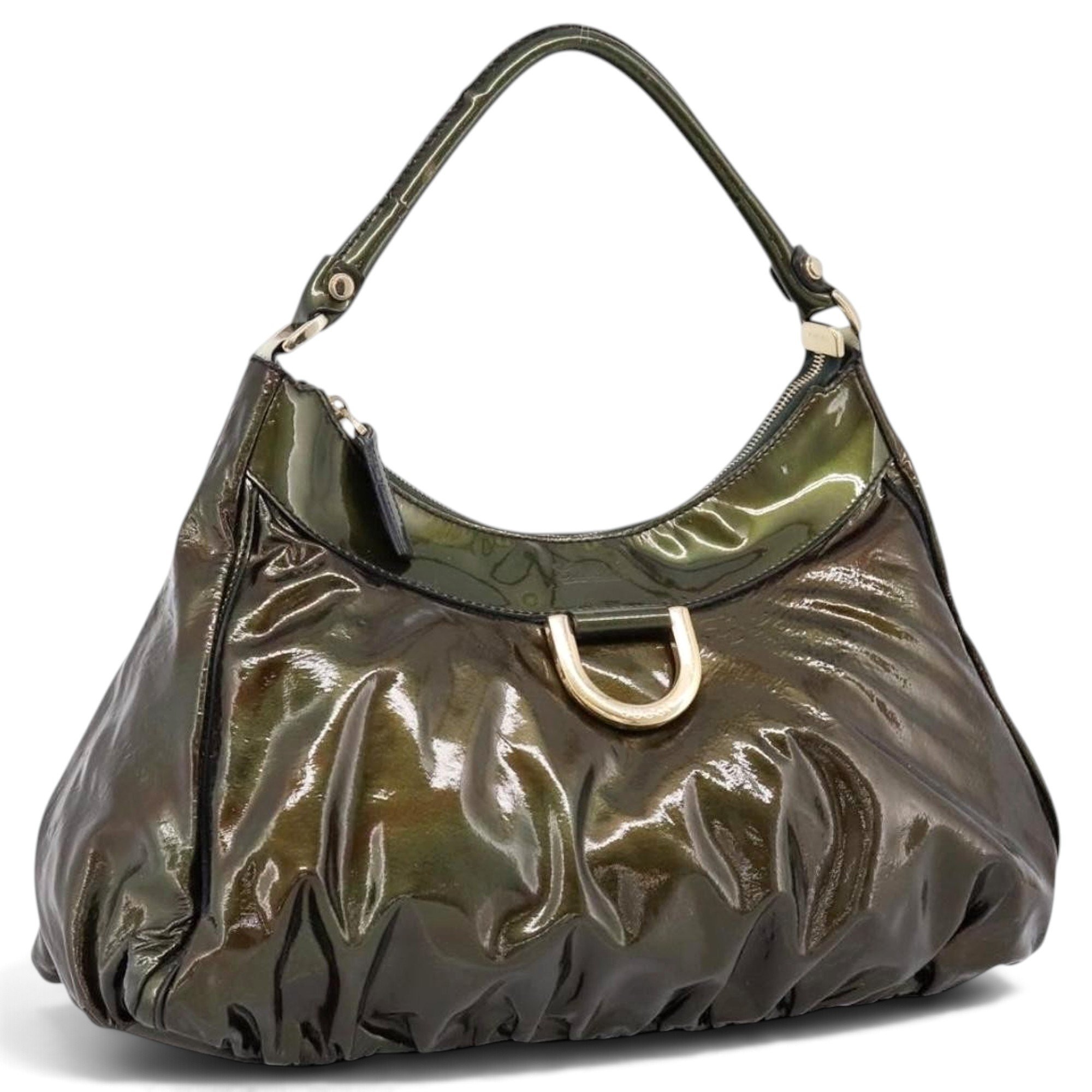 Patent leather handbag