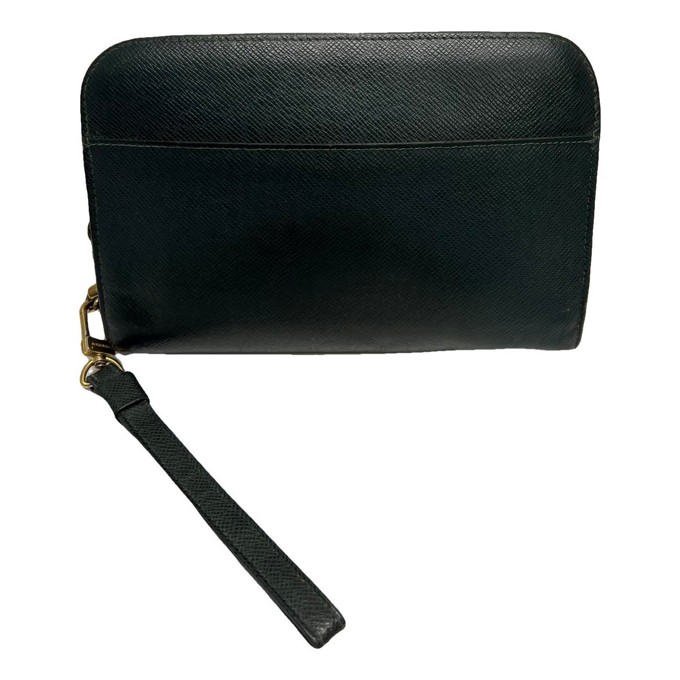 Leather clutch bag