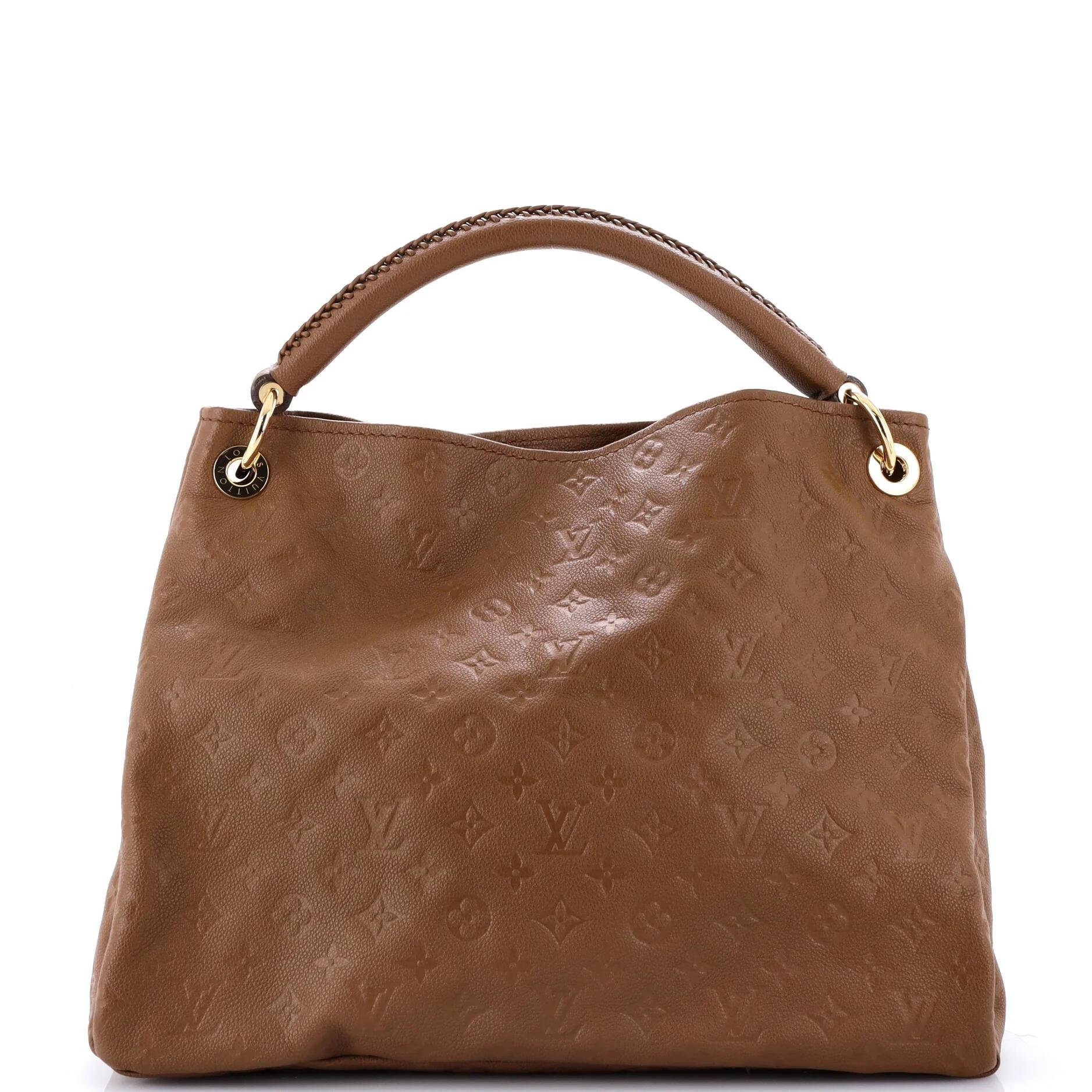 Artsy leather handbag