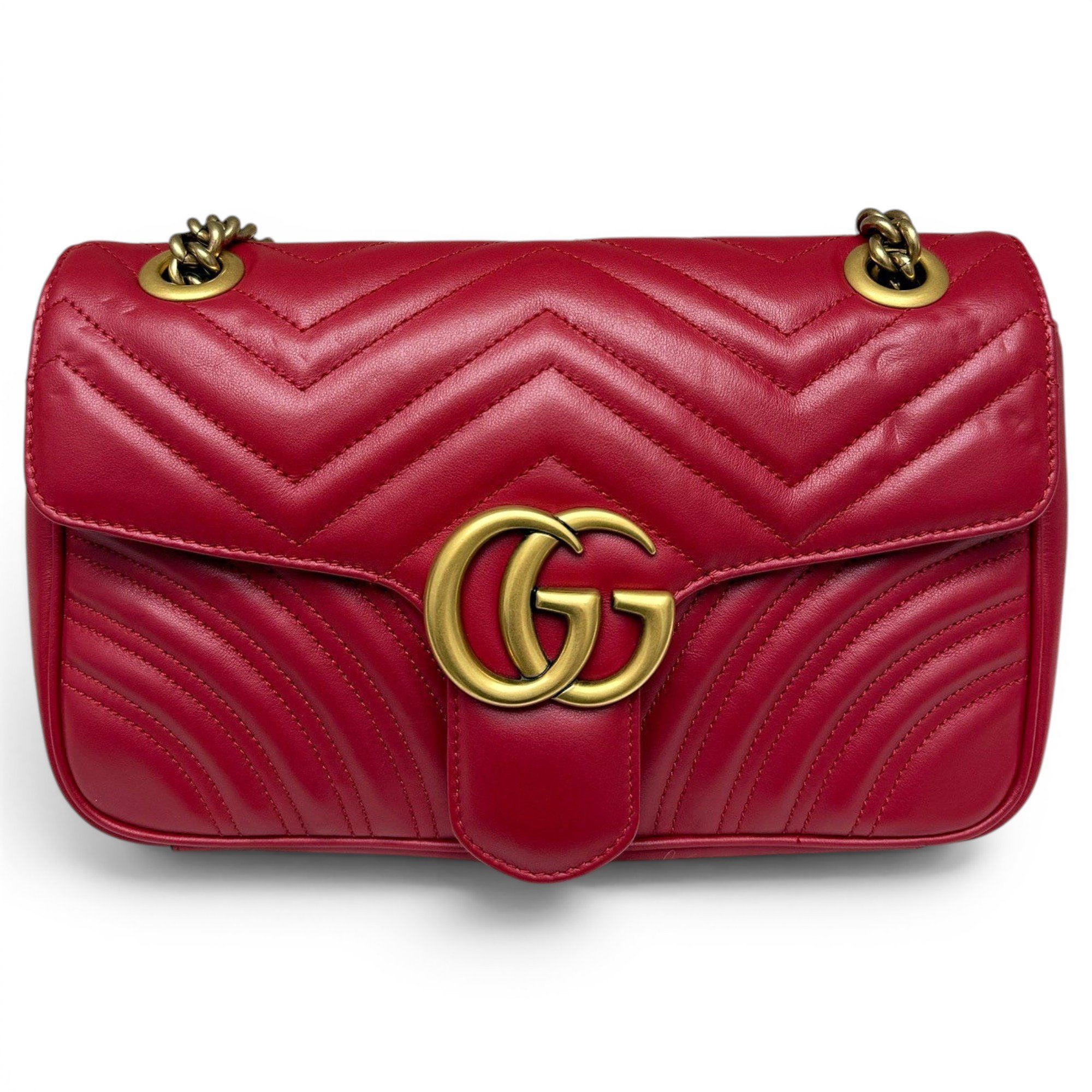 GG Marmont Flap leather crossbody bag