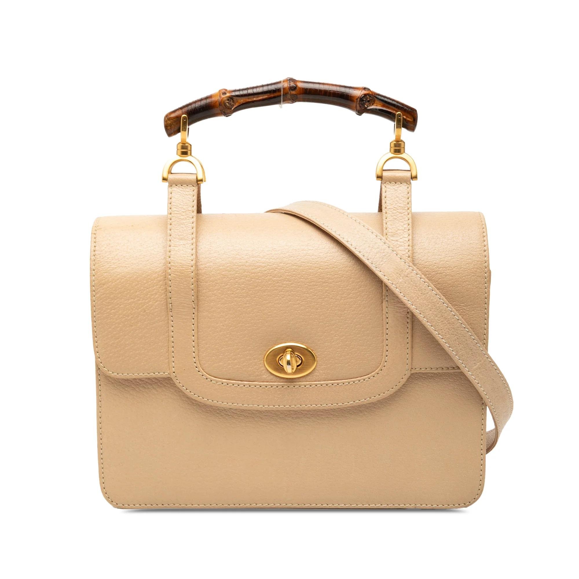 Bamboo pony-style calfskin handbag