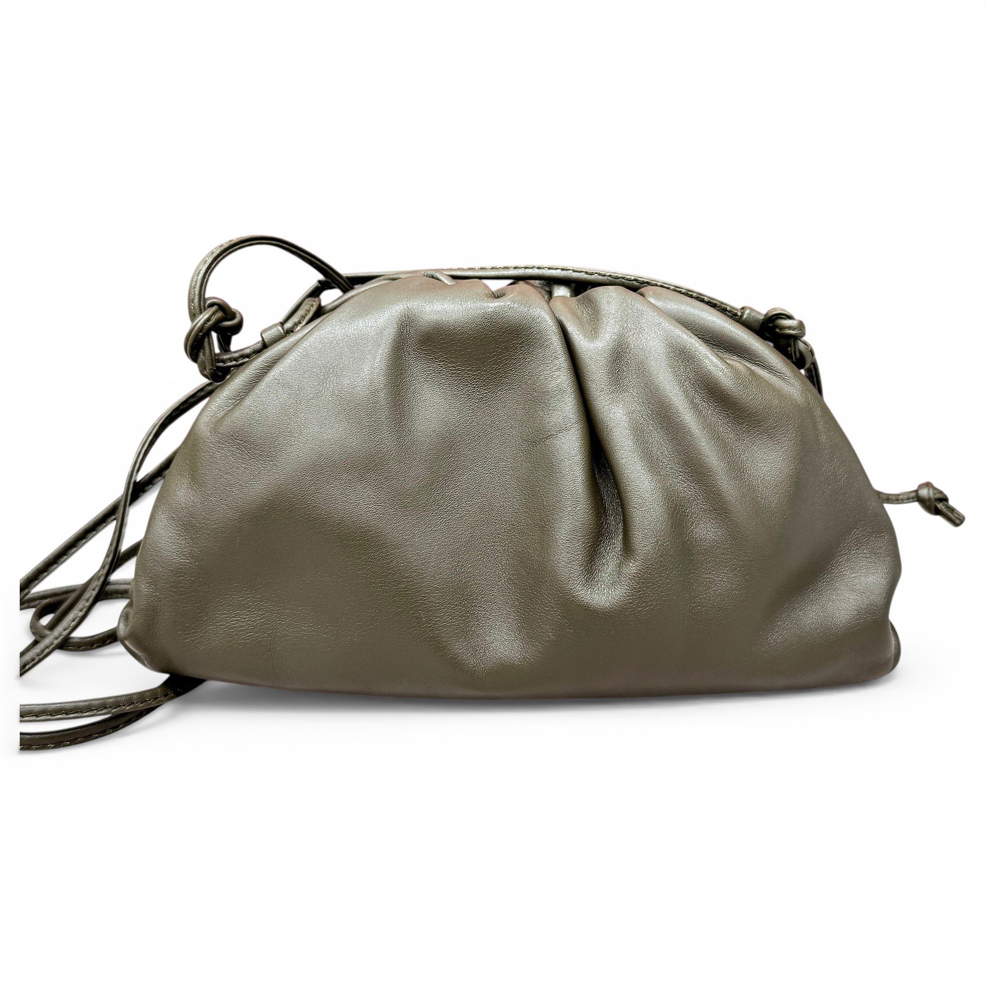 Pouch leather handbag