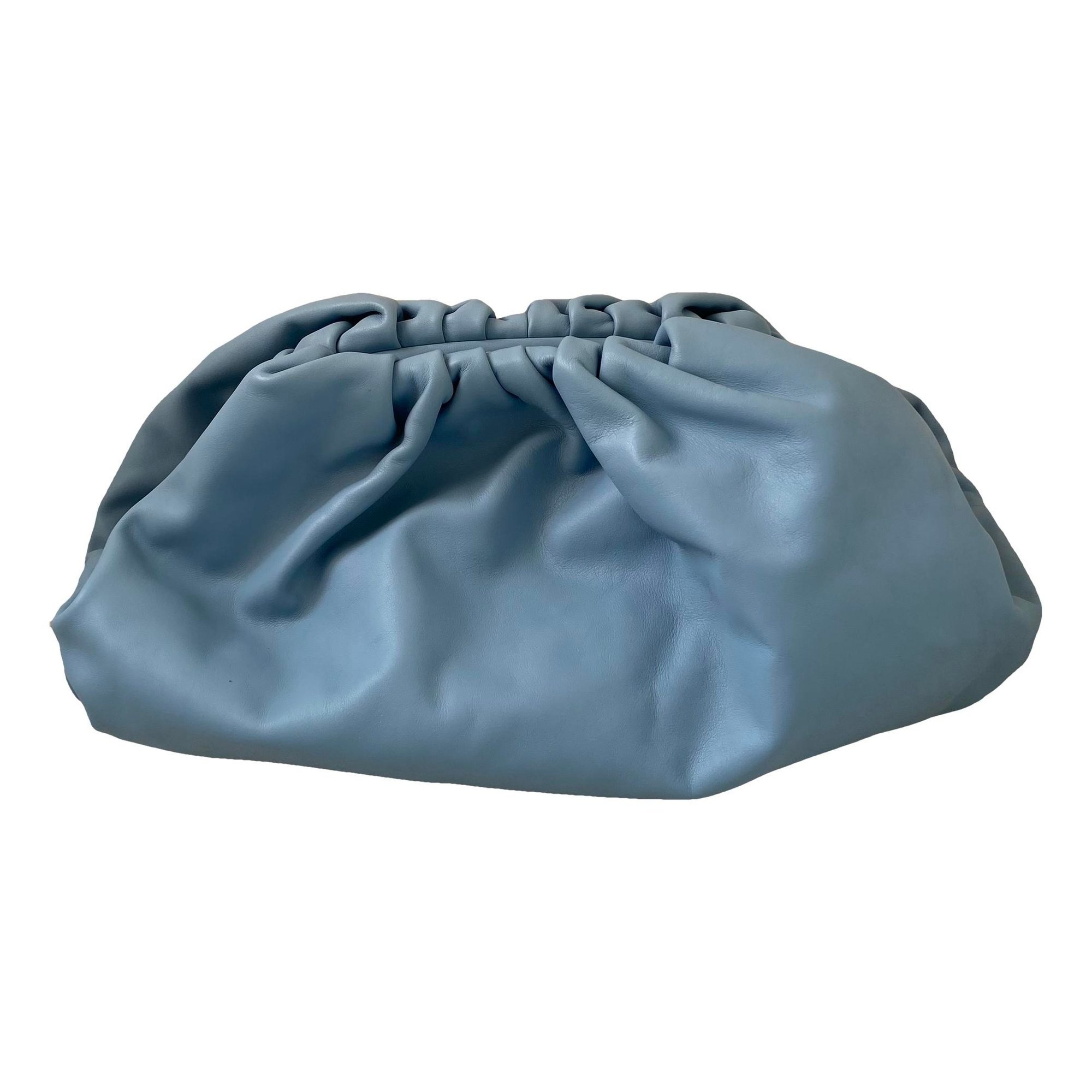 Pouch leather clutch bag