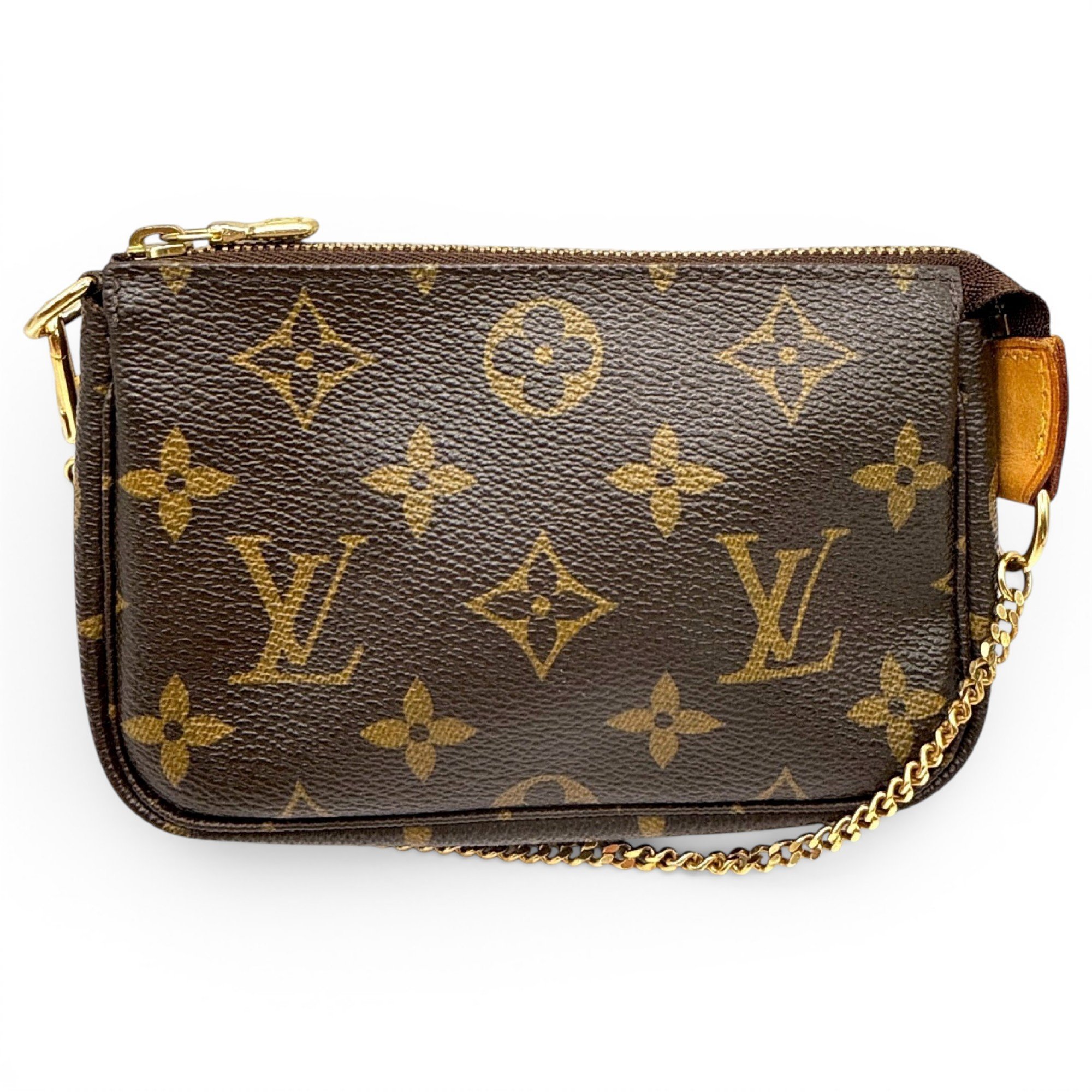 Leather clutch bag