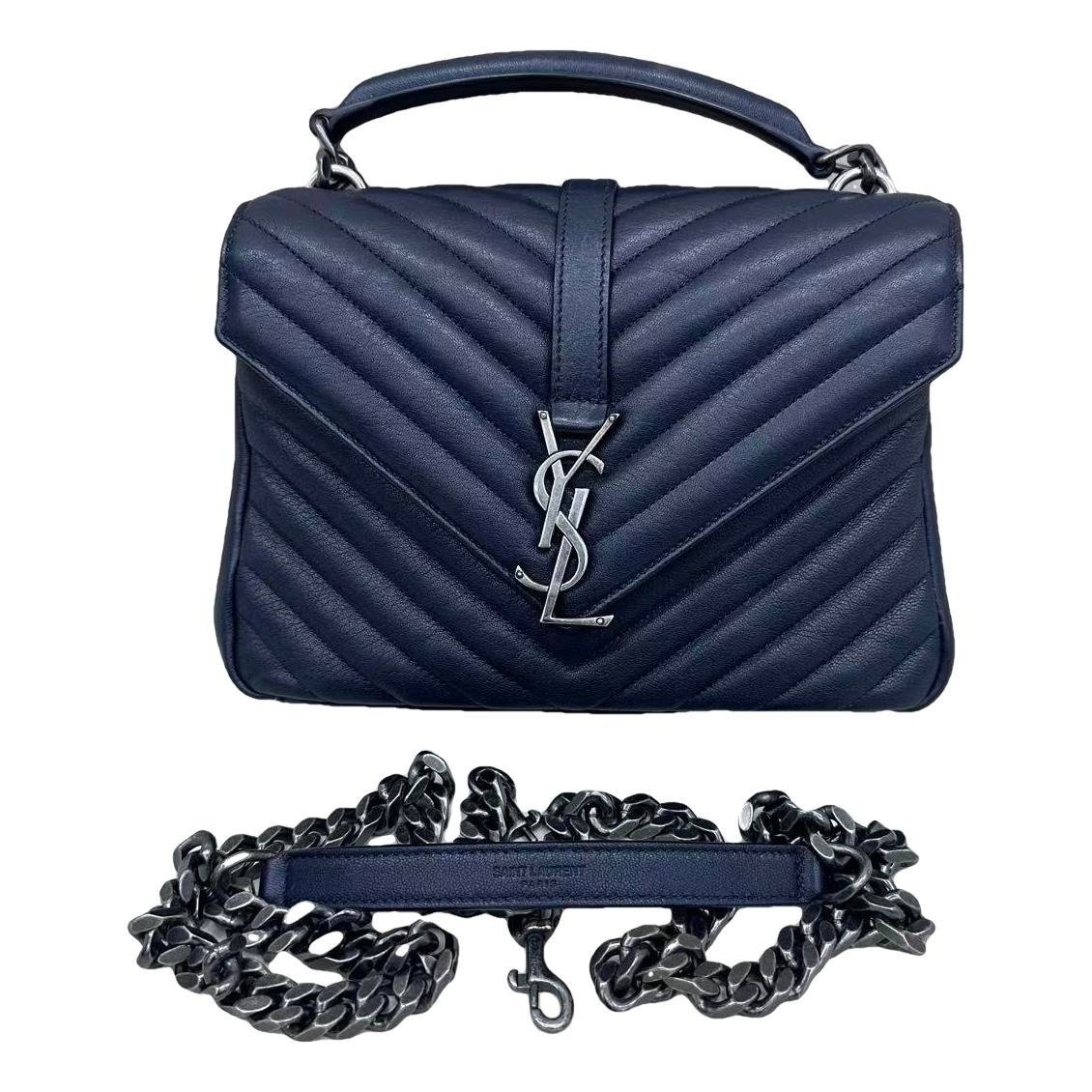 Collége monogramme leather handbag