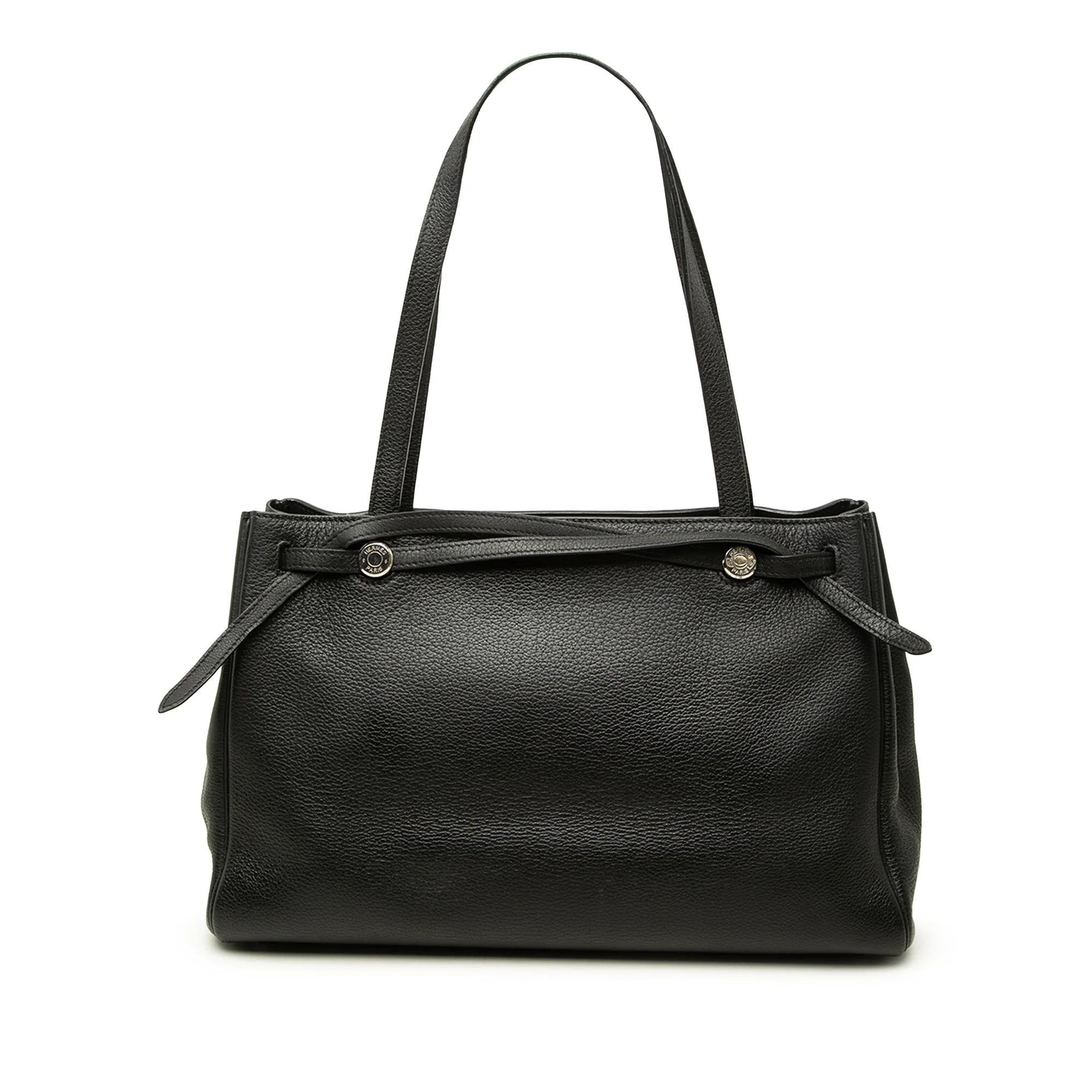 H leather handbag