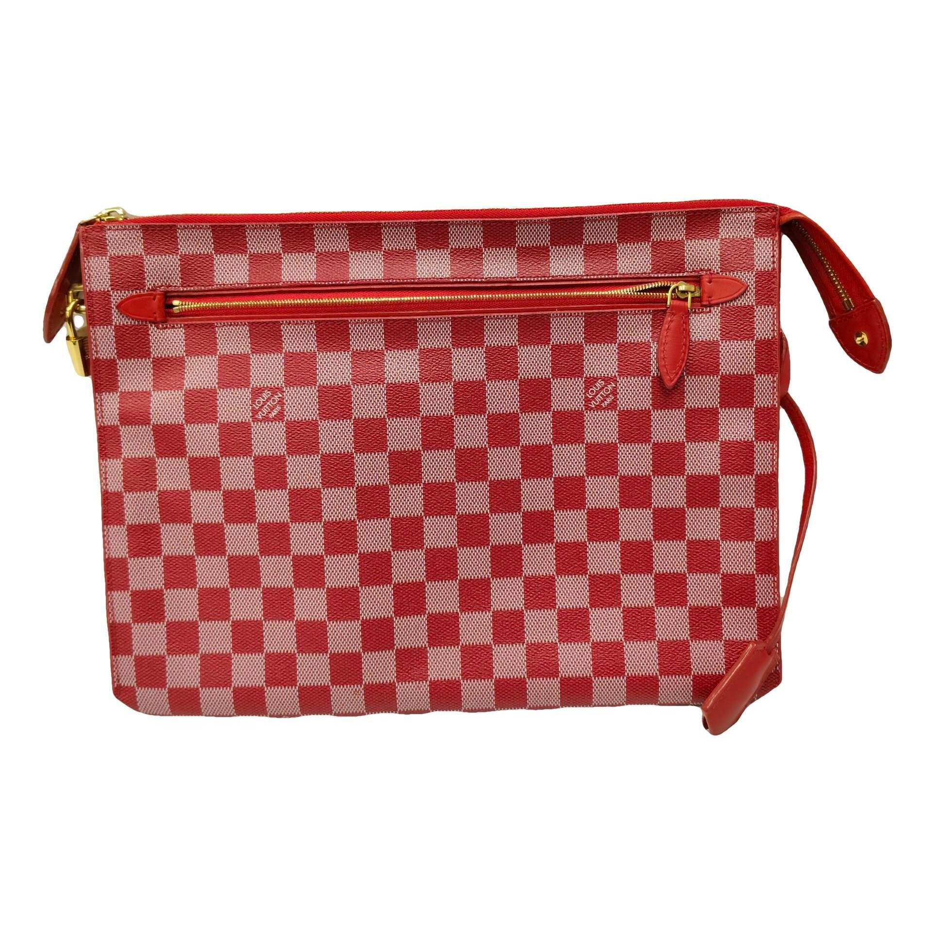 Leather clutch bag