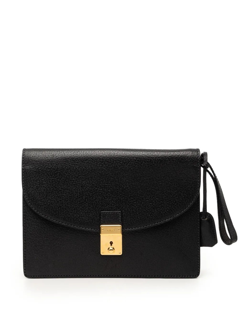 20th Century Calfskin Padlock Wristlet clutch bag