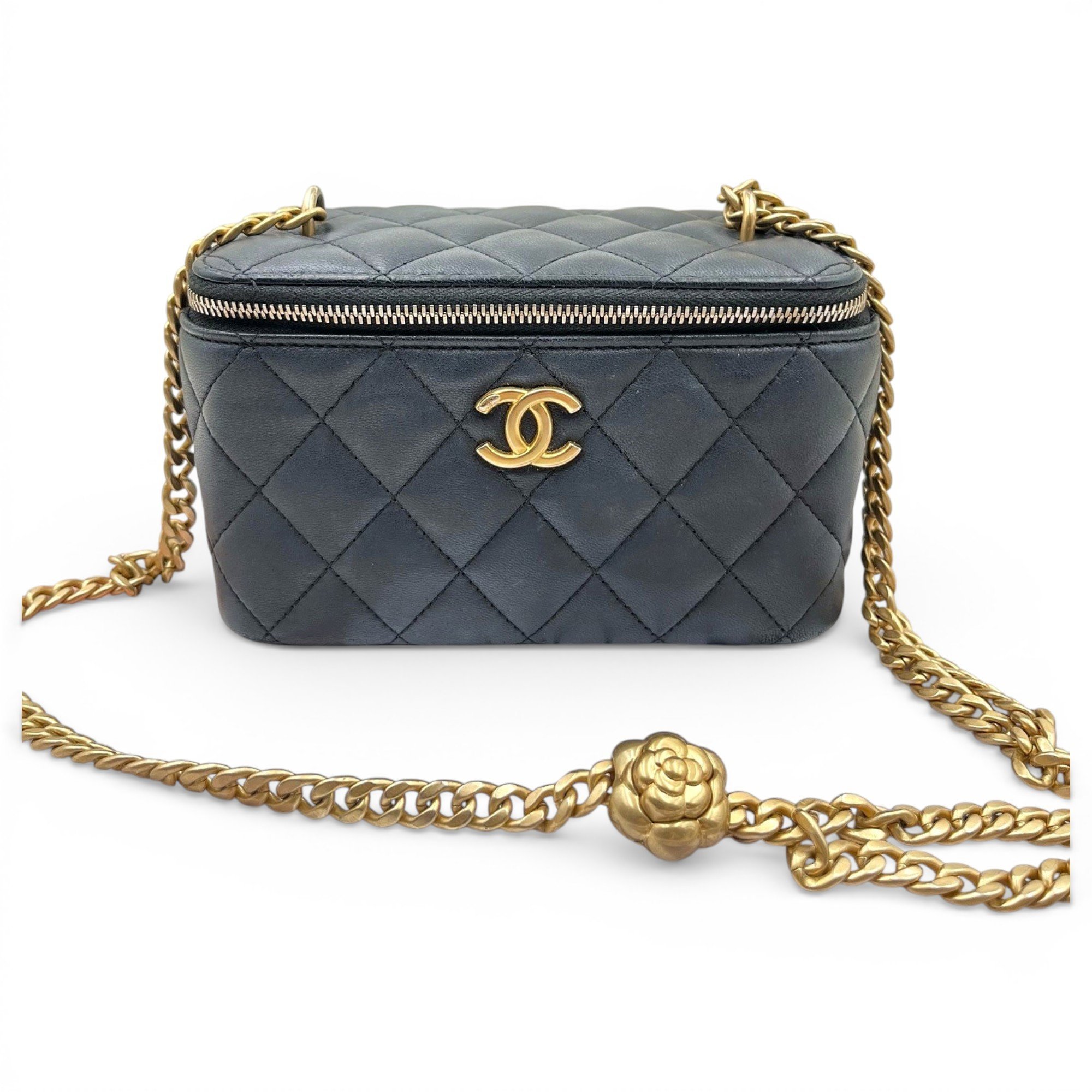 Trendy CC Vanity leather handbag