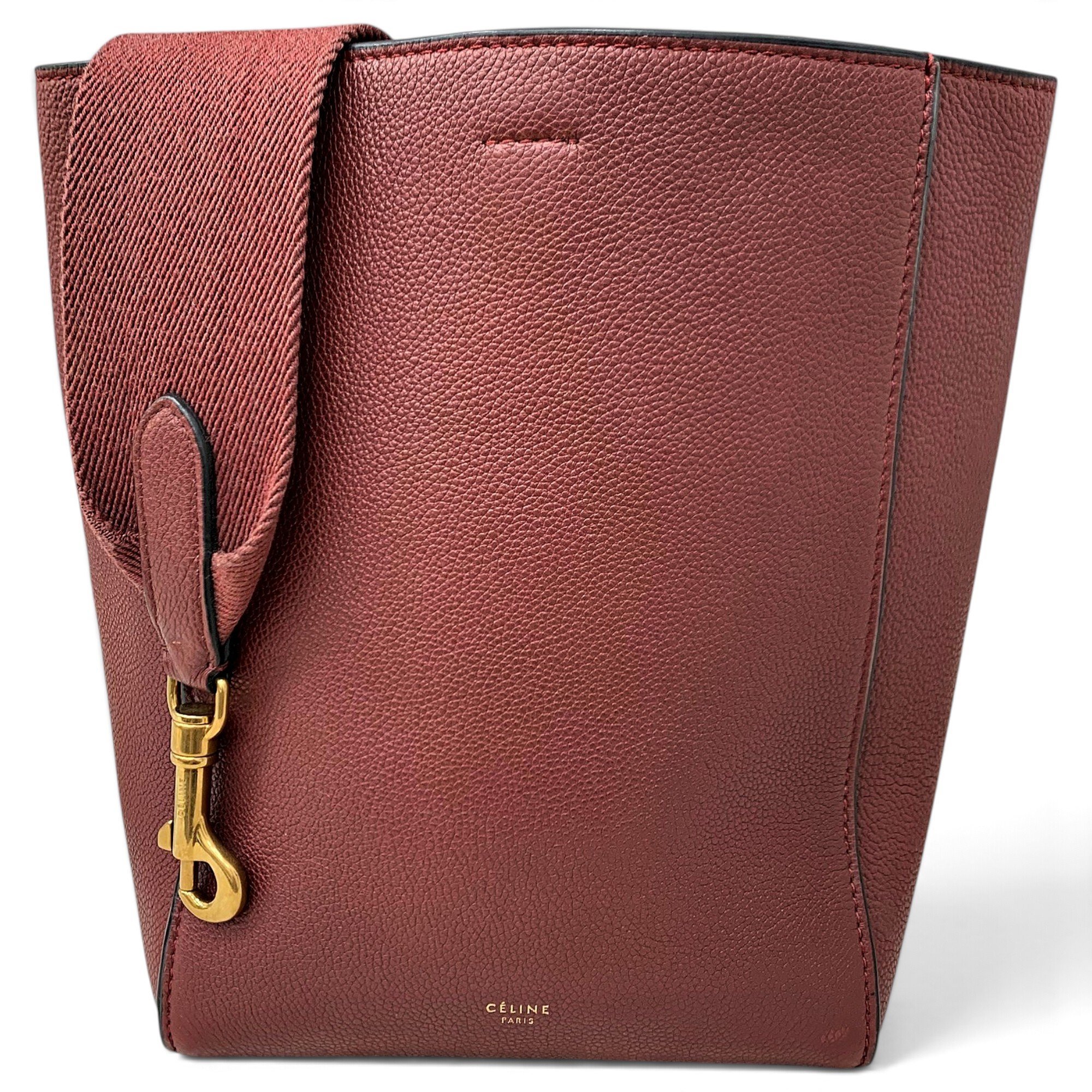 Seau Sangle leather handbag