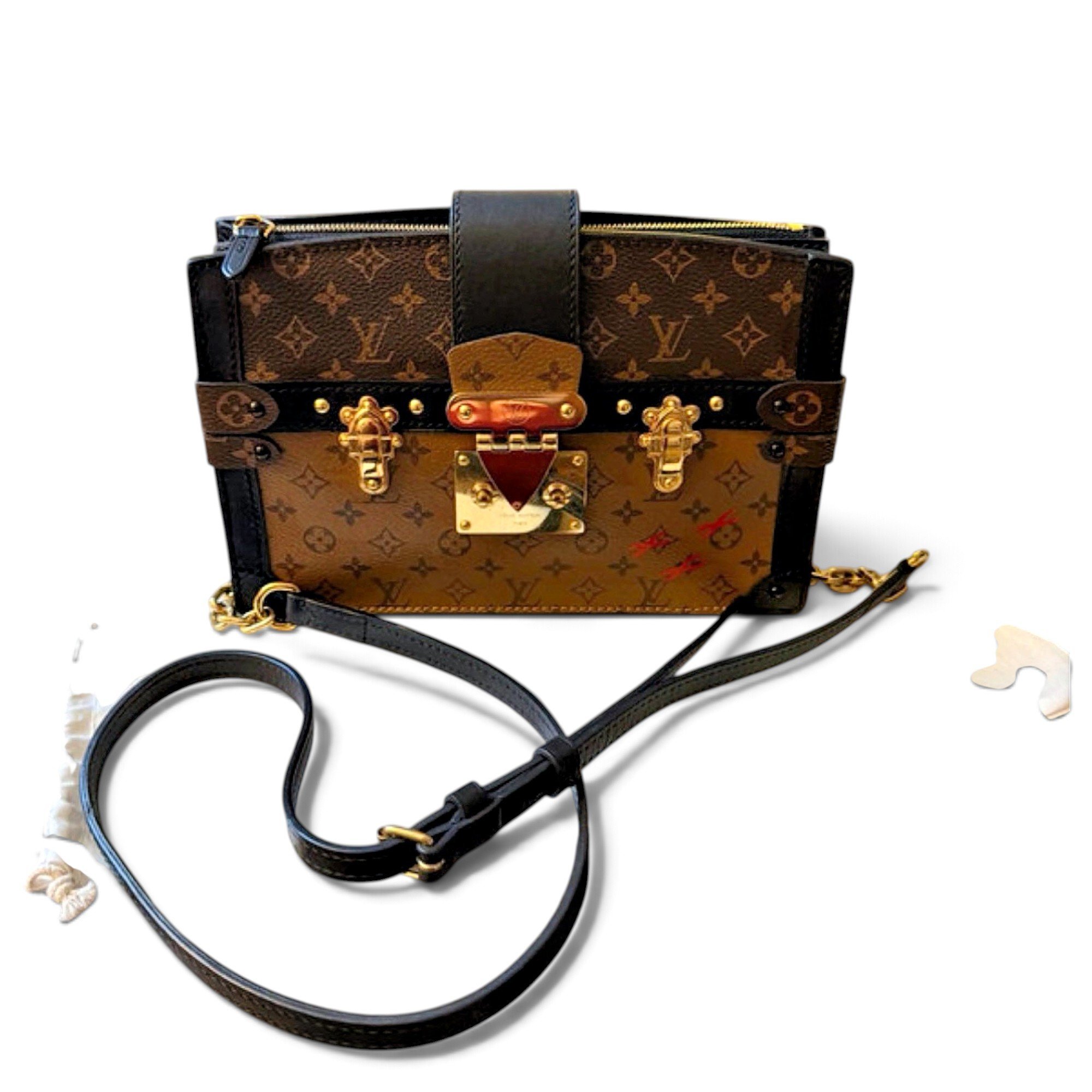 Louis Vuitton Petite Malle leather crossbody bag