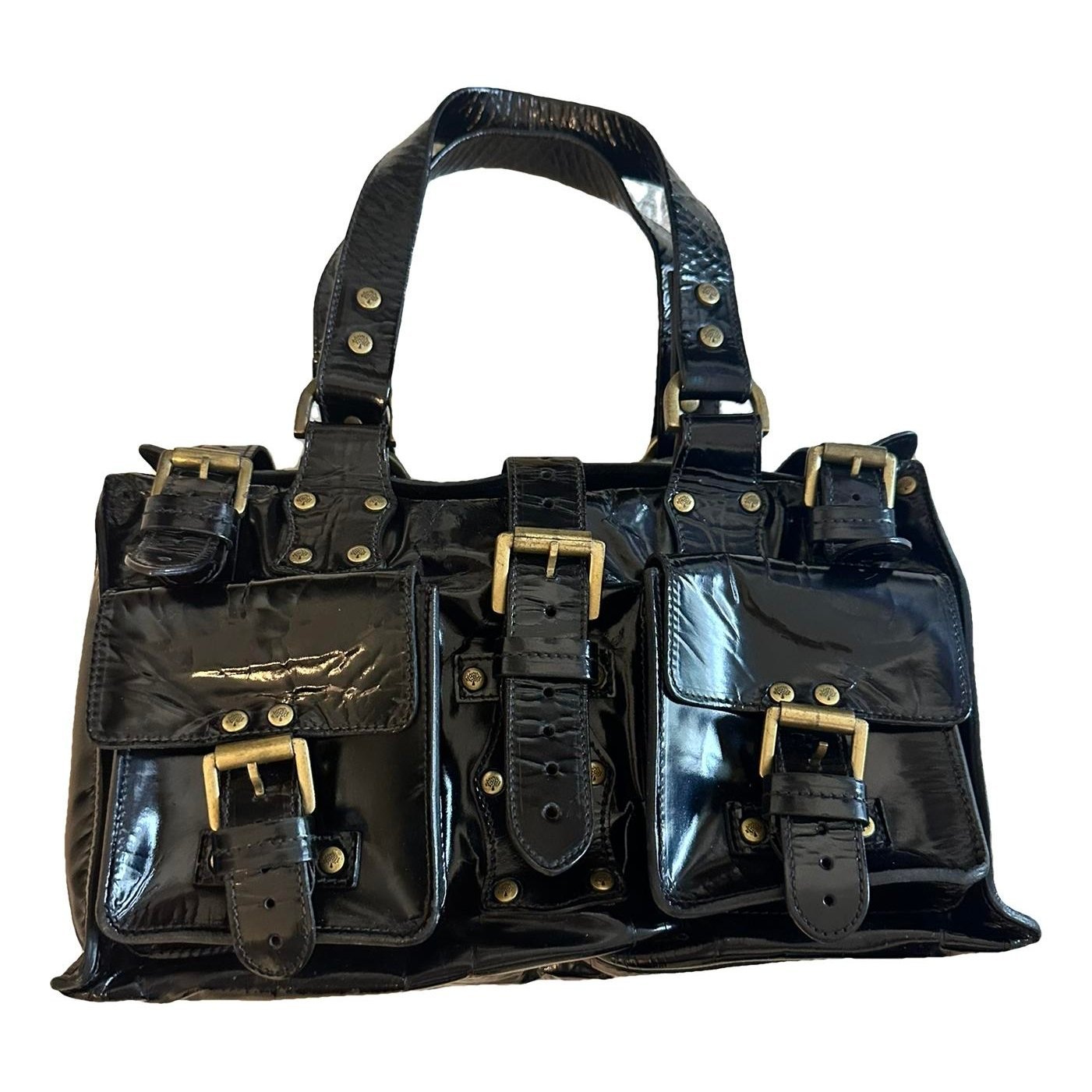 Roxanne patent leather handbag