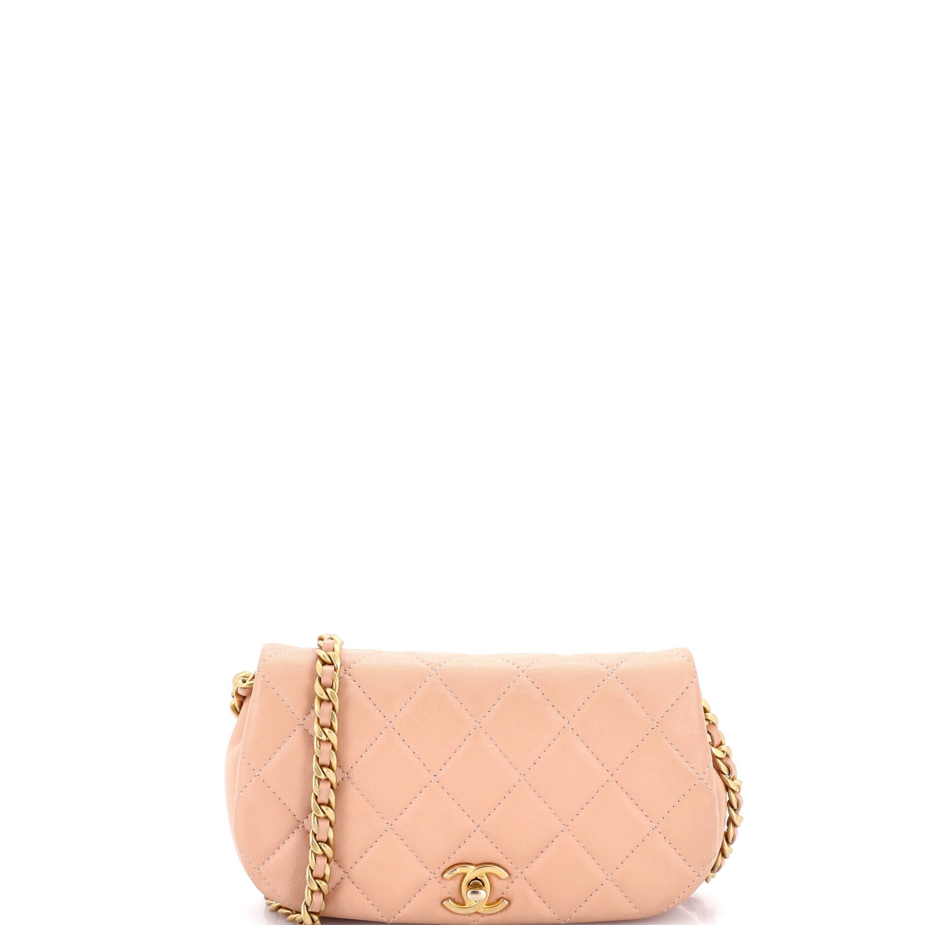 Chanel Coco Mail Clutch with Chain Quilted Calfskin