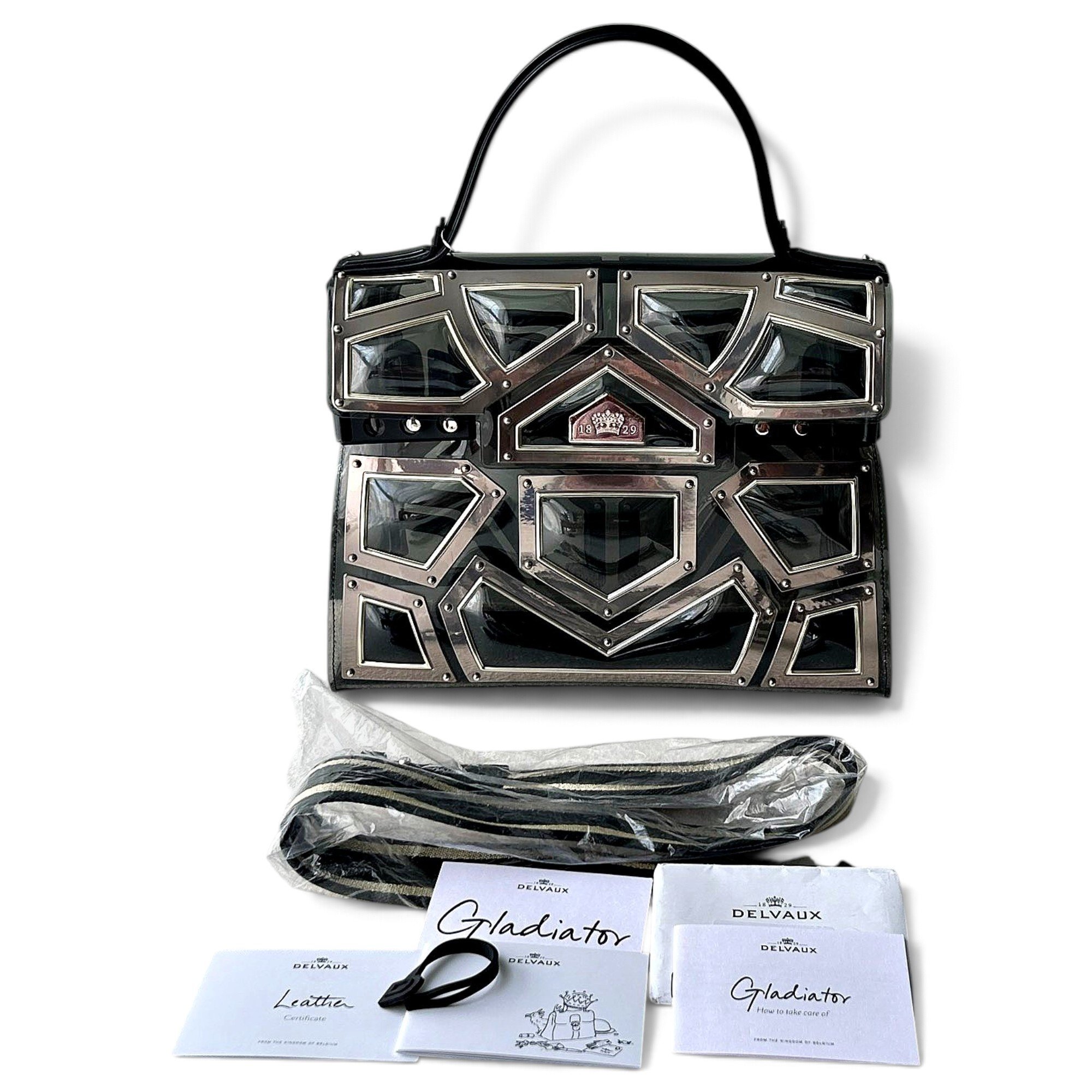 Gladiator vinyl handbag