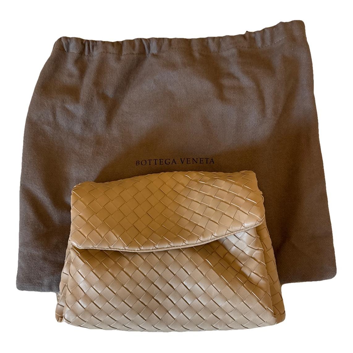 Leather clutch bag