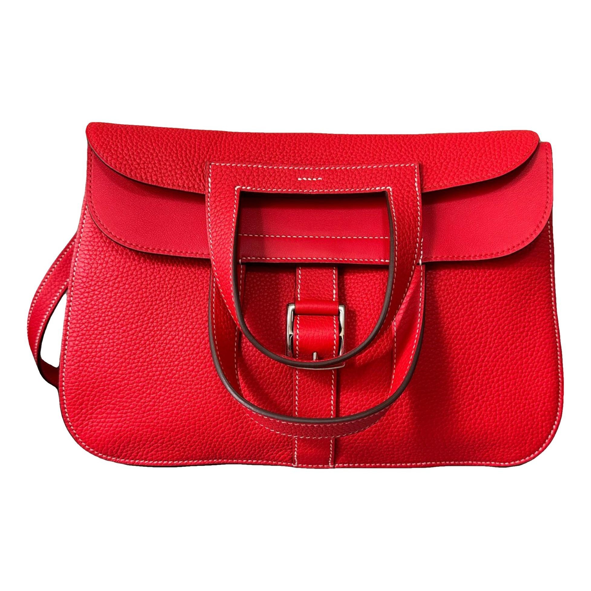 Hermes Halzan Handbag Togo Leather