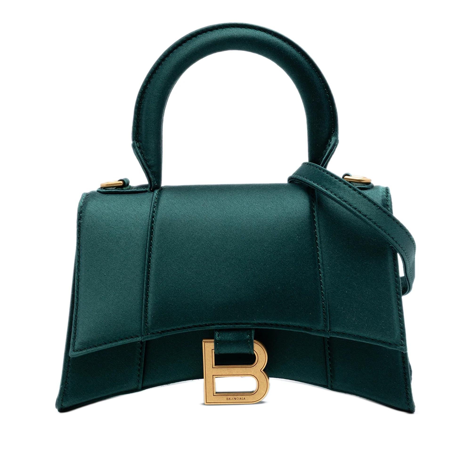 Hourglass wool handbag