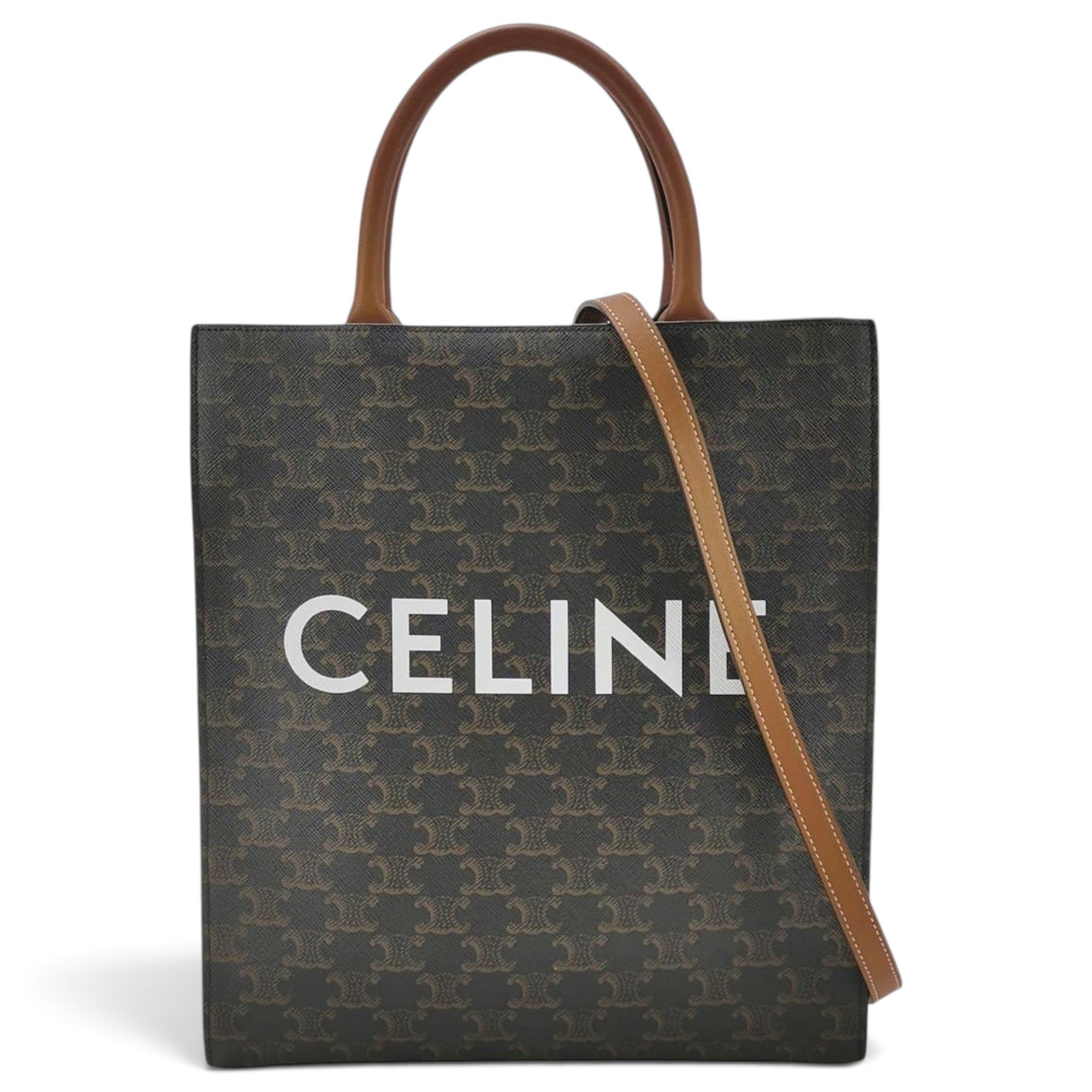 Cabas leather handbag