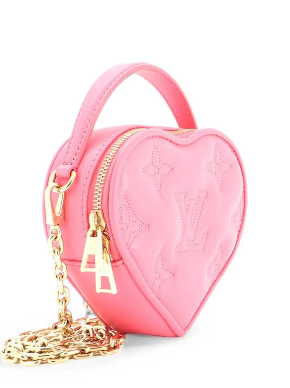 Pop My Heart Pouch Bag Bubblegram Leather crossbody bag