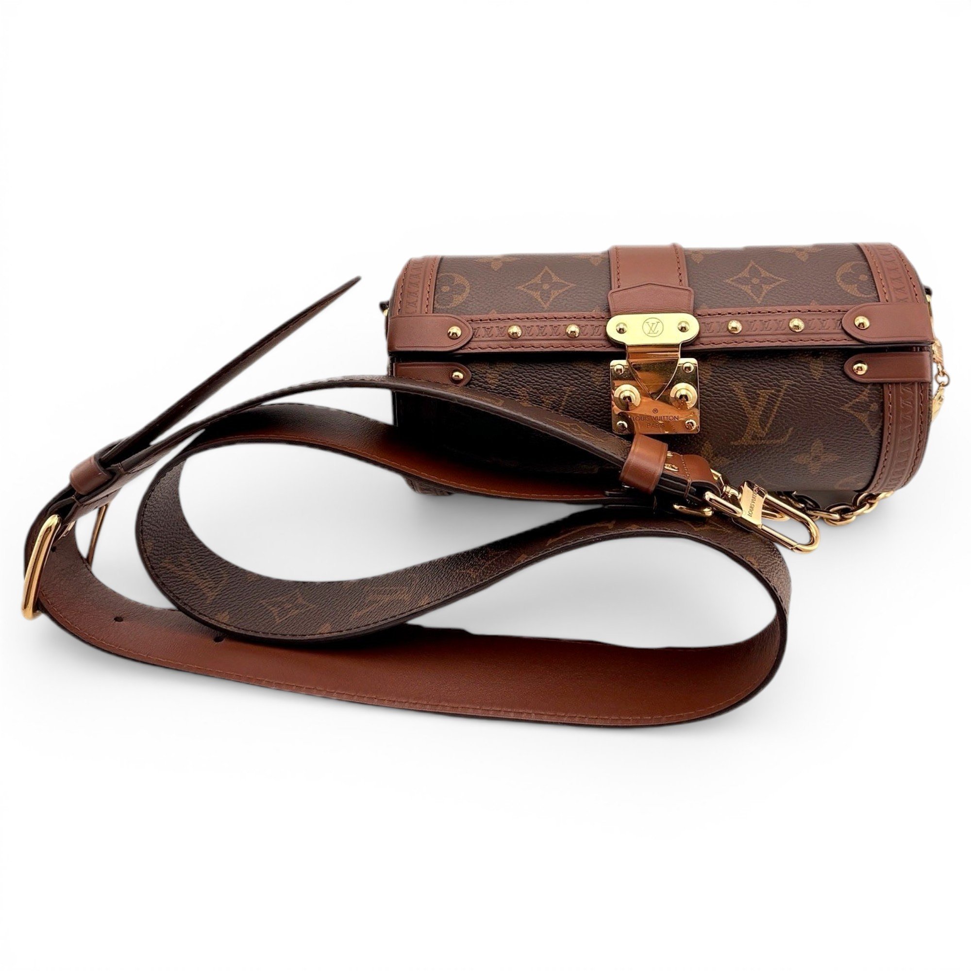 Papillon Trunk leather handbag