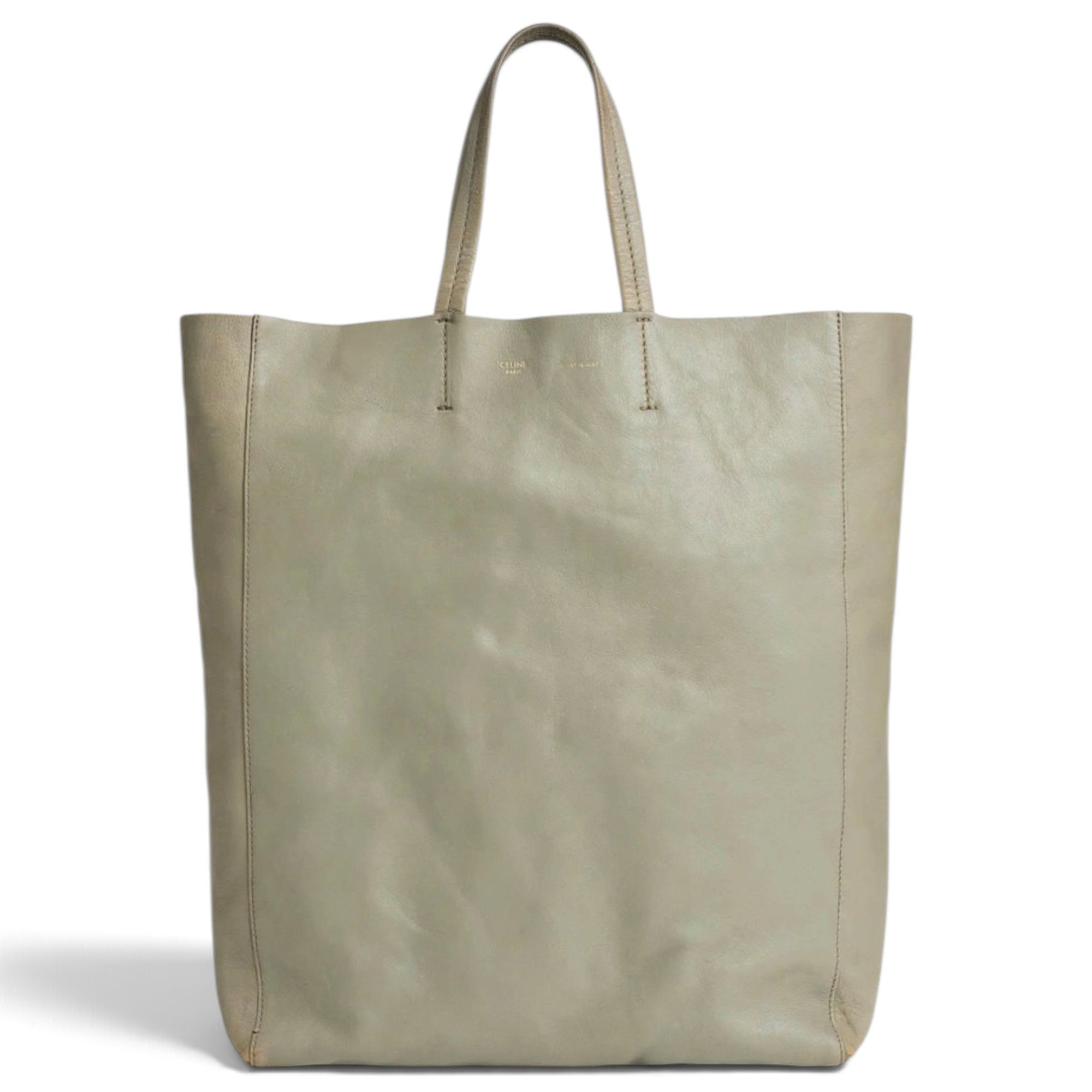 Twisted leather tote