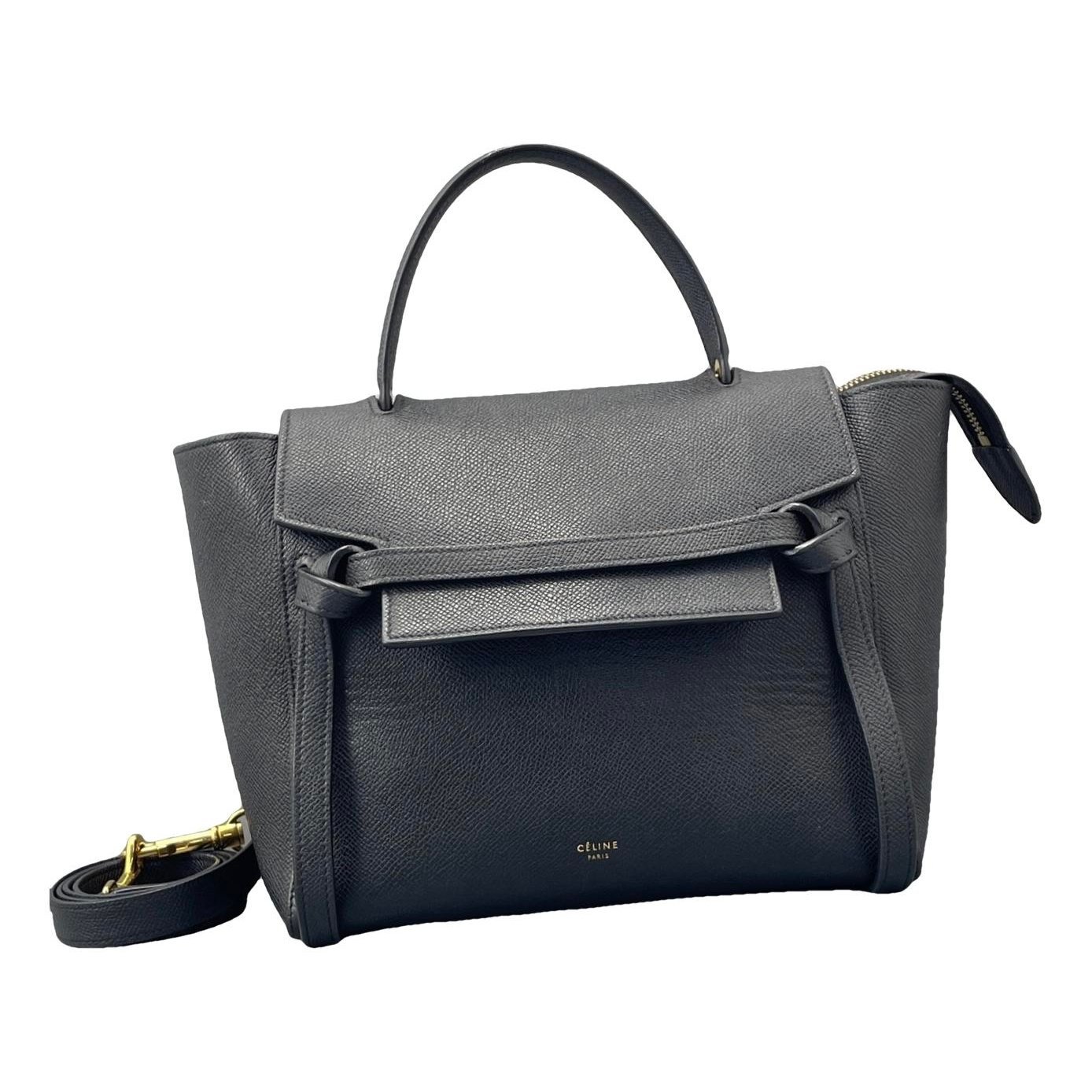 Belt leather handbag
