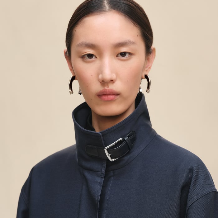 Bleu Céleste Modular Quilted Coat