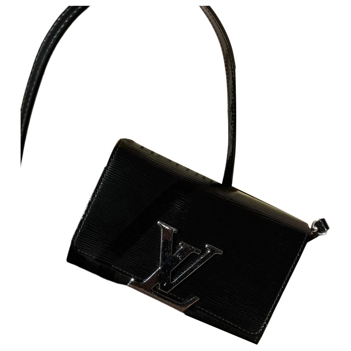Patent leather clutch bag