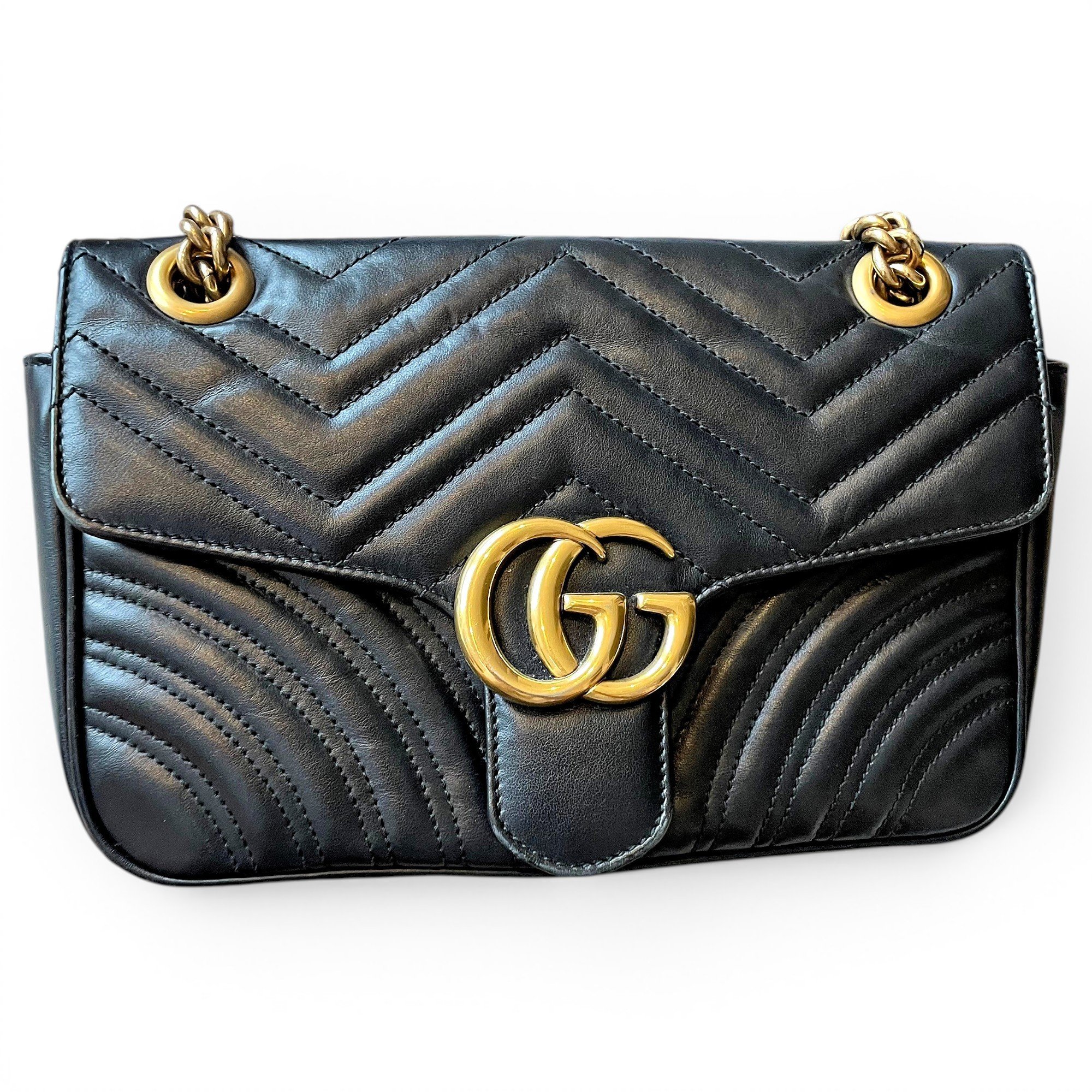 GG Marmont Chain Flap leather handbag