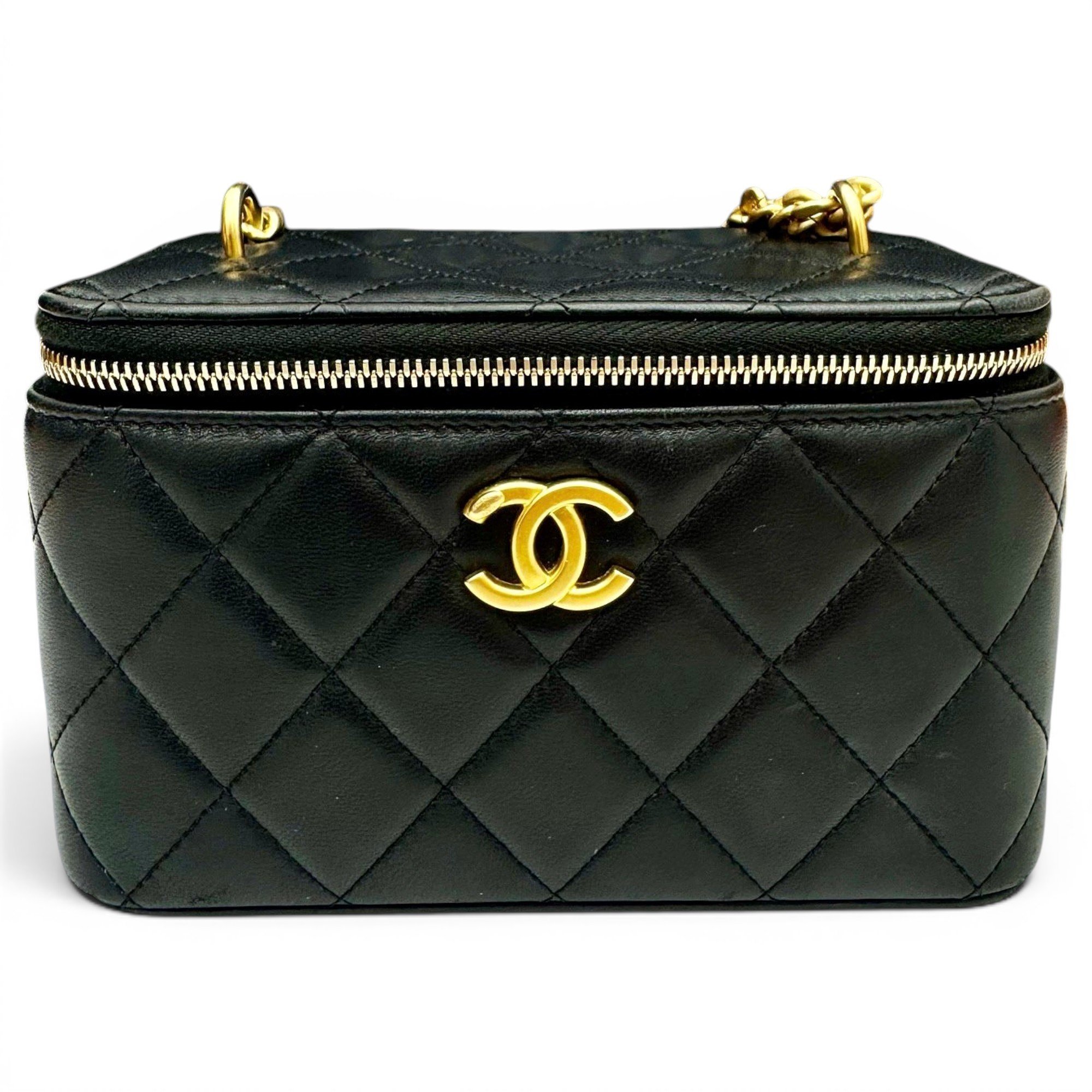 Trendy CC Vanity leather handbag