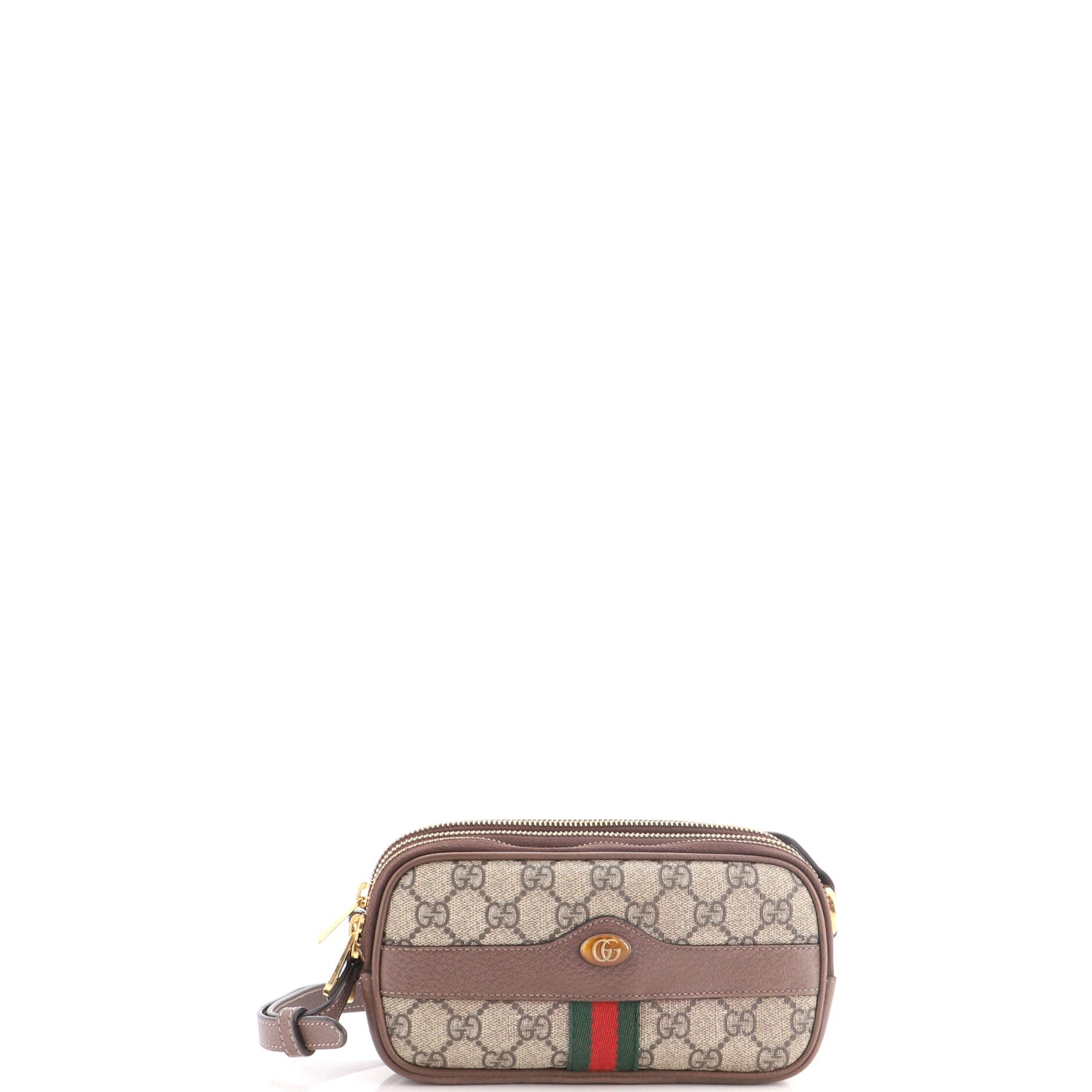 Ophidia Triple Zip Crossbody Bag GG Coated Canvas Mini