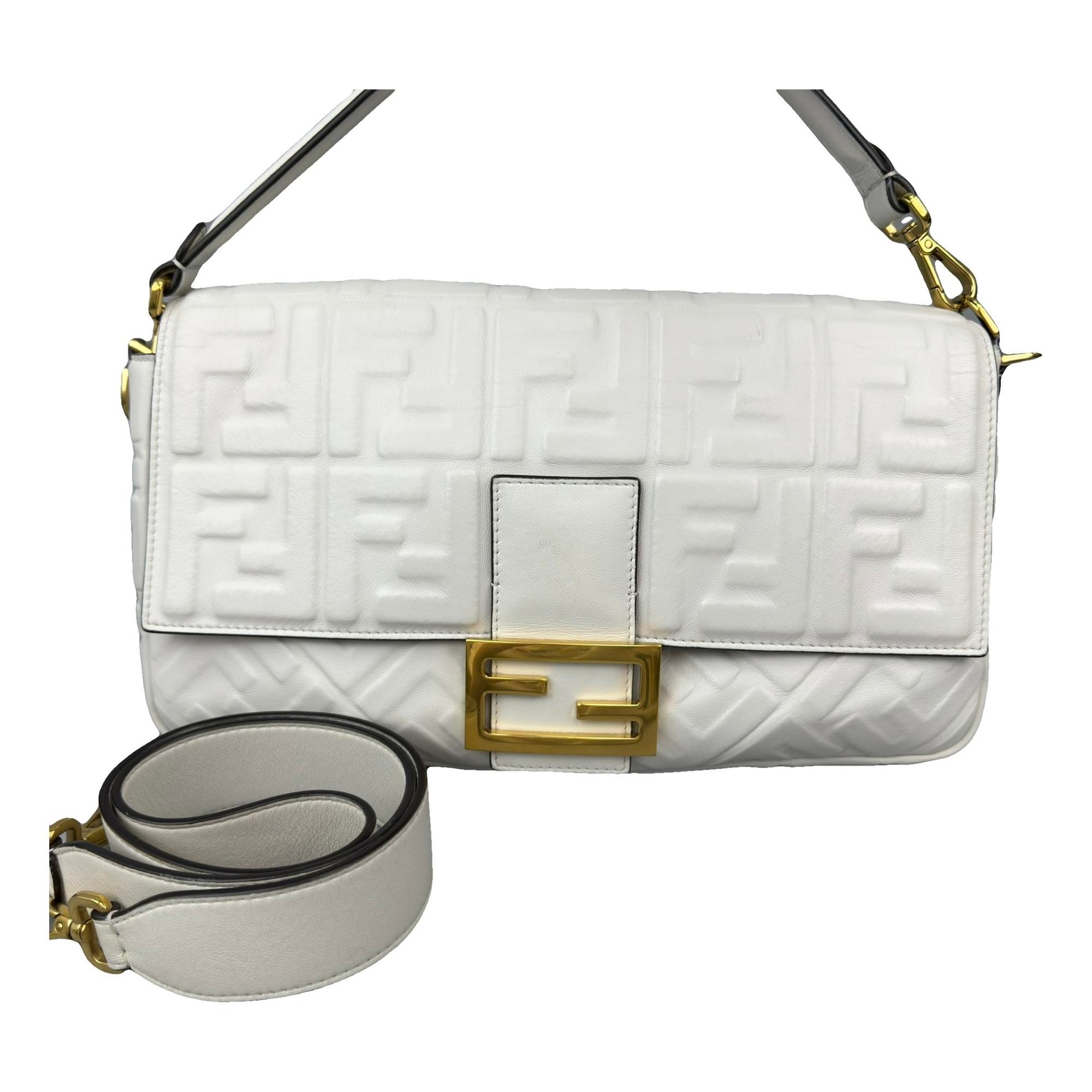 Baguette leather handbag