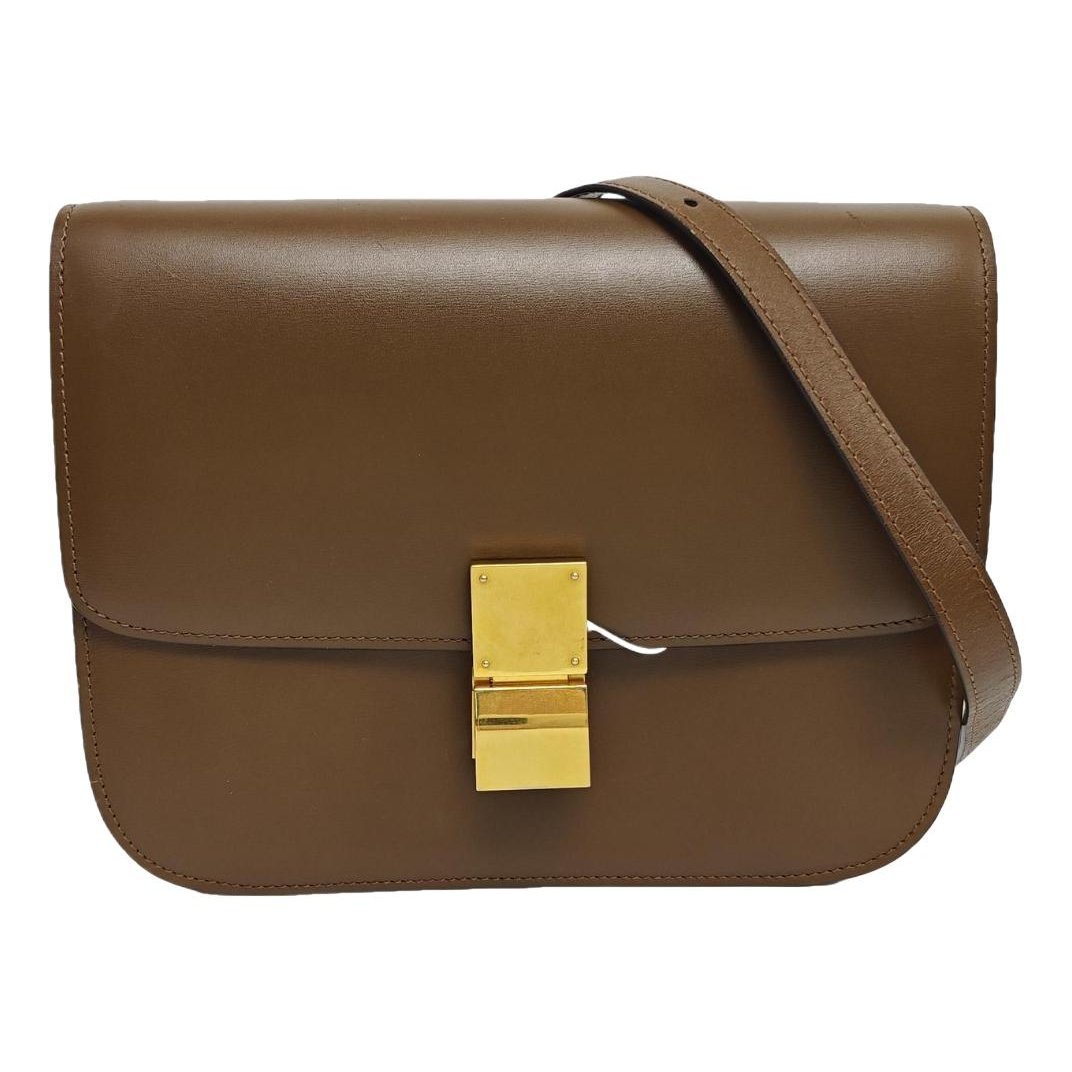 Classic leather crossbody bag