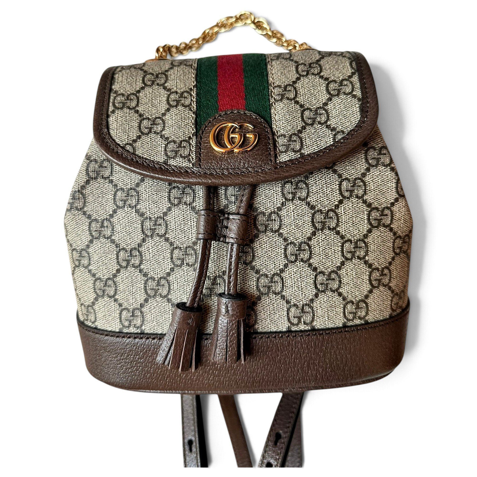 Leather backpack