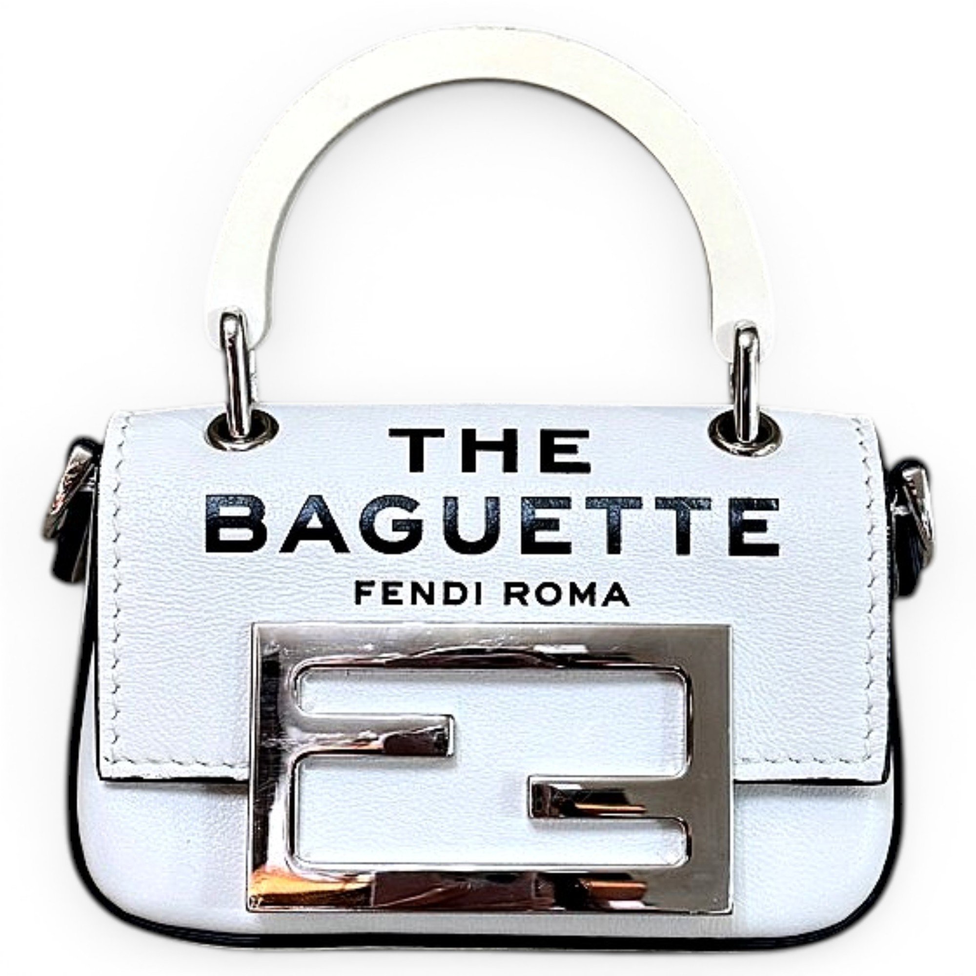 Baguette leather crossbody bag