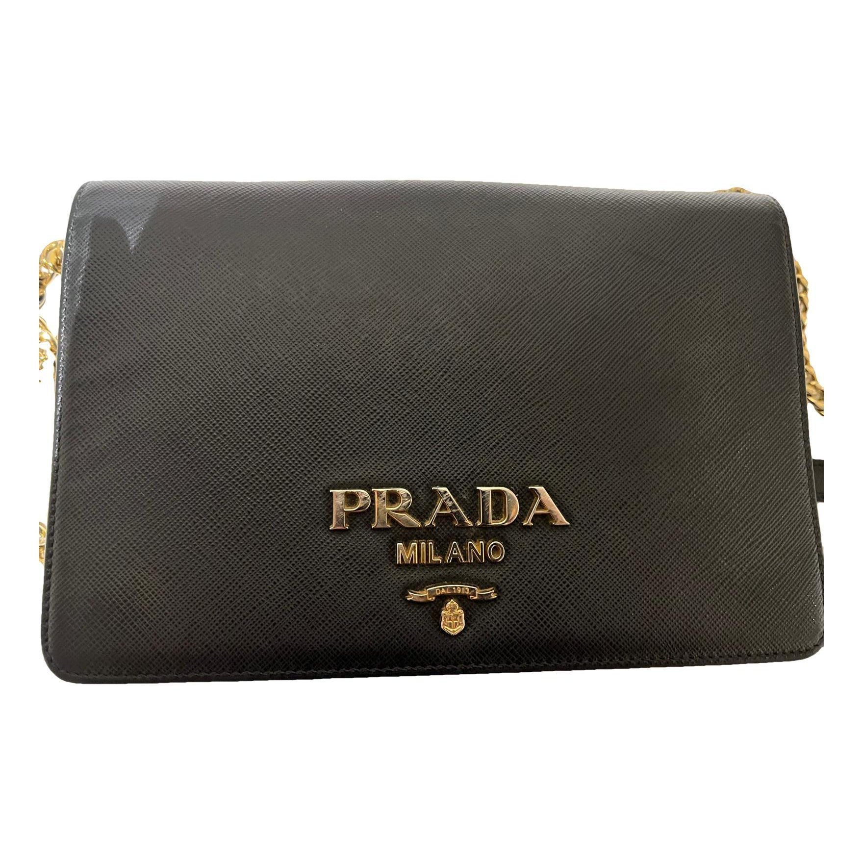 Leather clutch bag