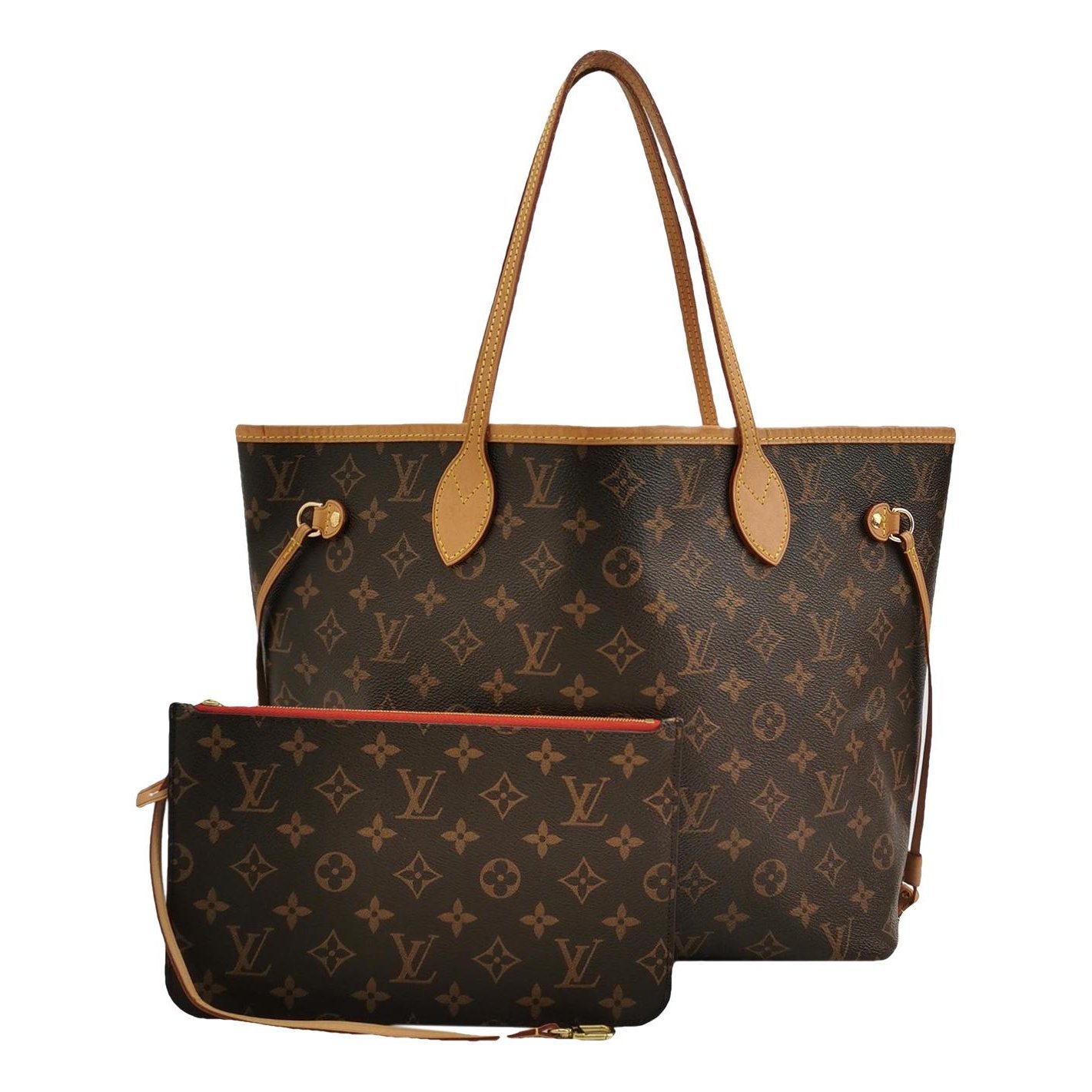 Louis Vuitton Neverfull leather handbag