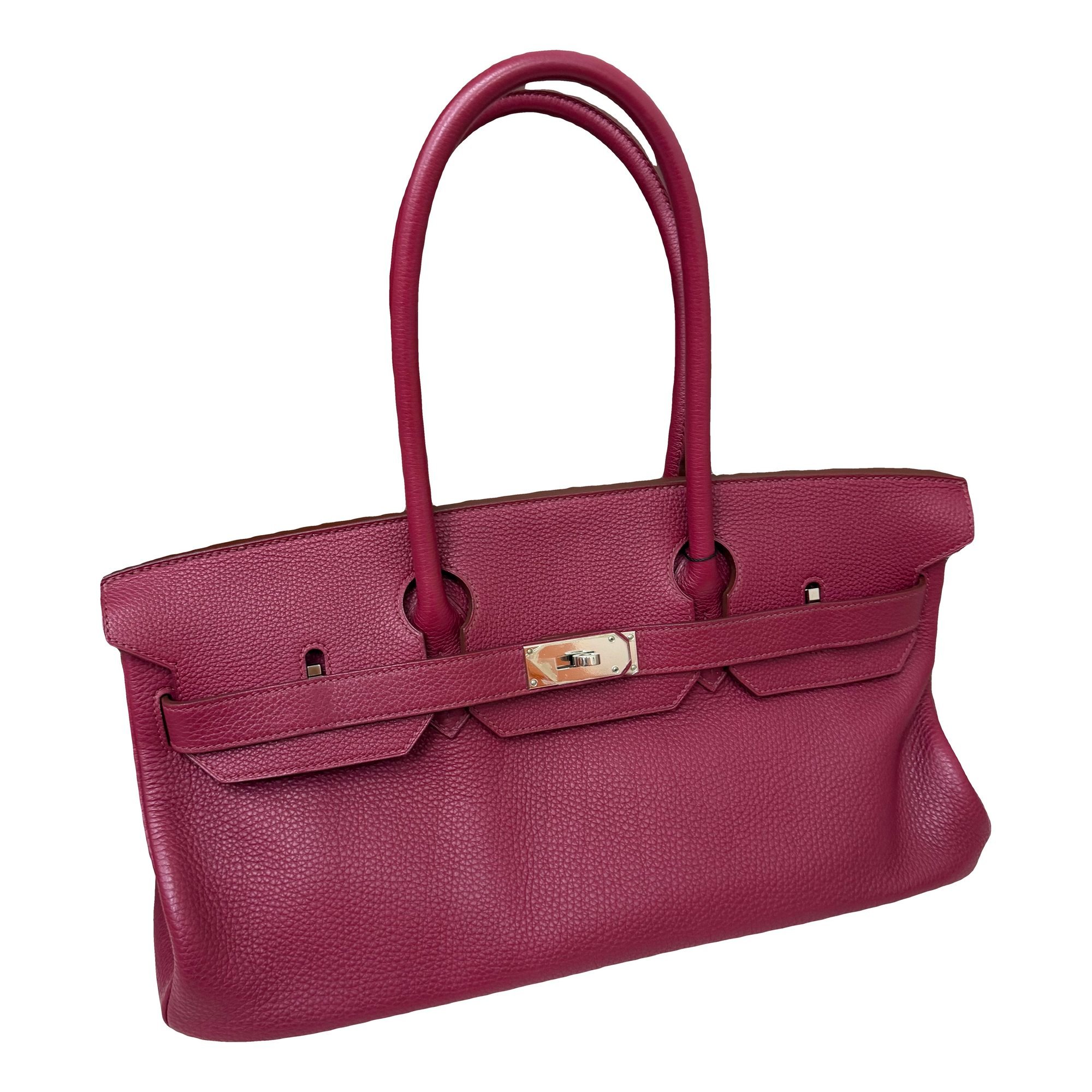 Birkin Shoulder leather tote