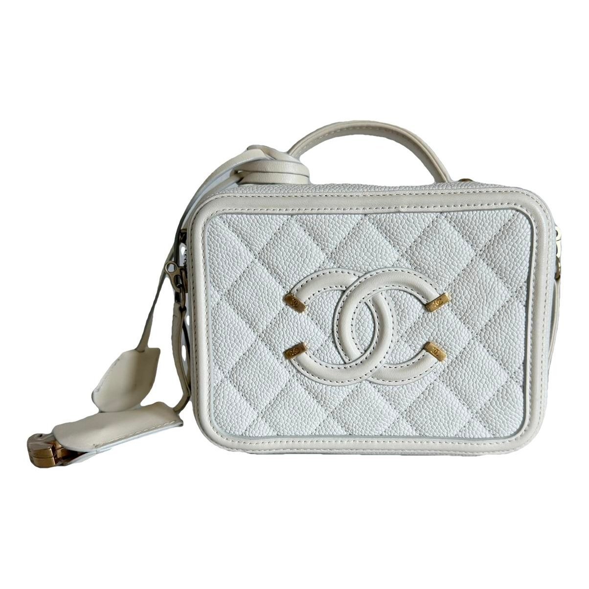 Vanity leather handbag