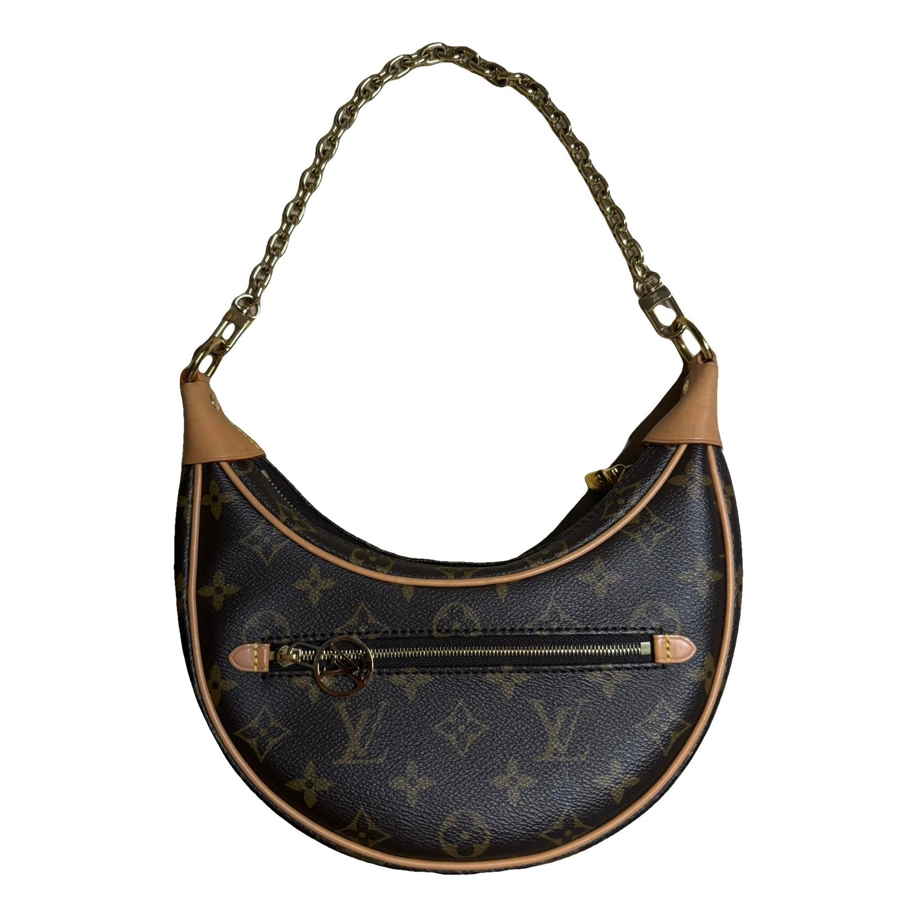 Loop leather handbag