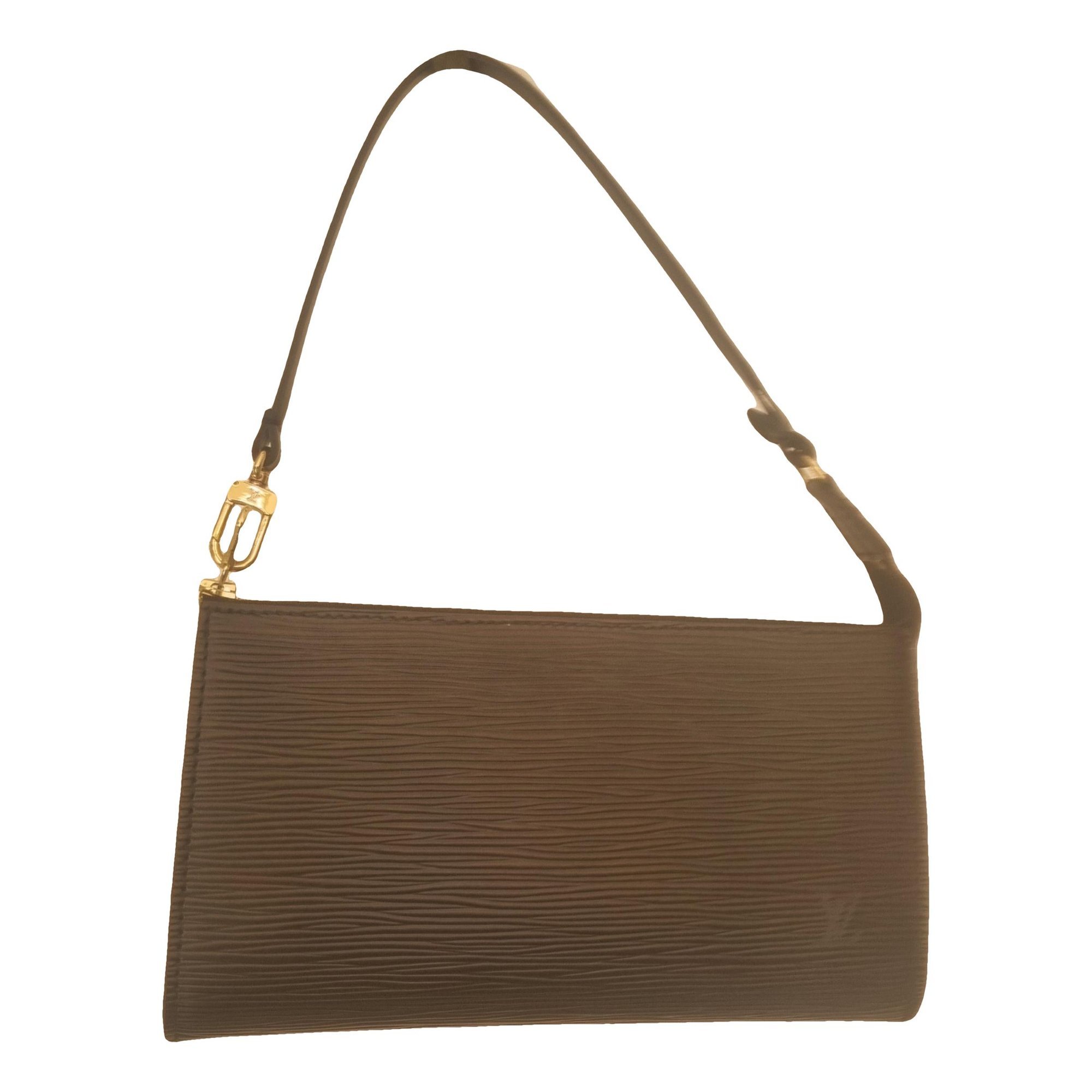 Leather clutch bag