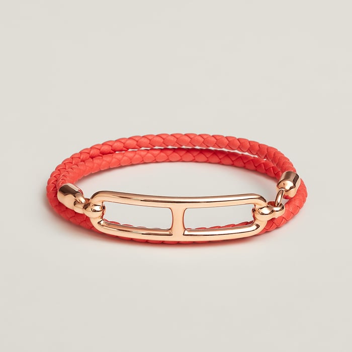 Orange Field Roulis Double Tour Bracelet