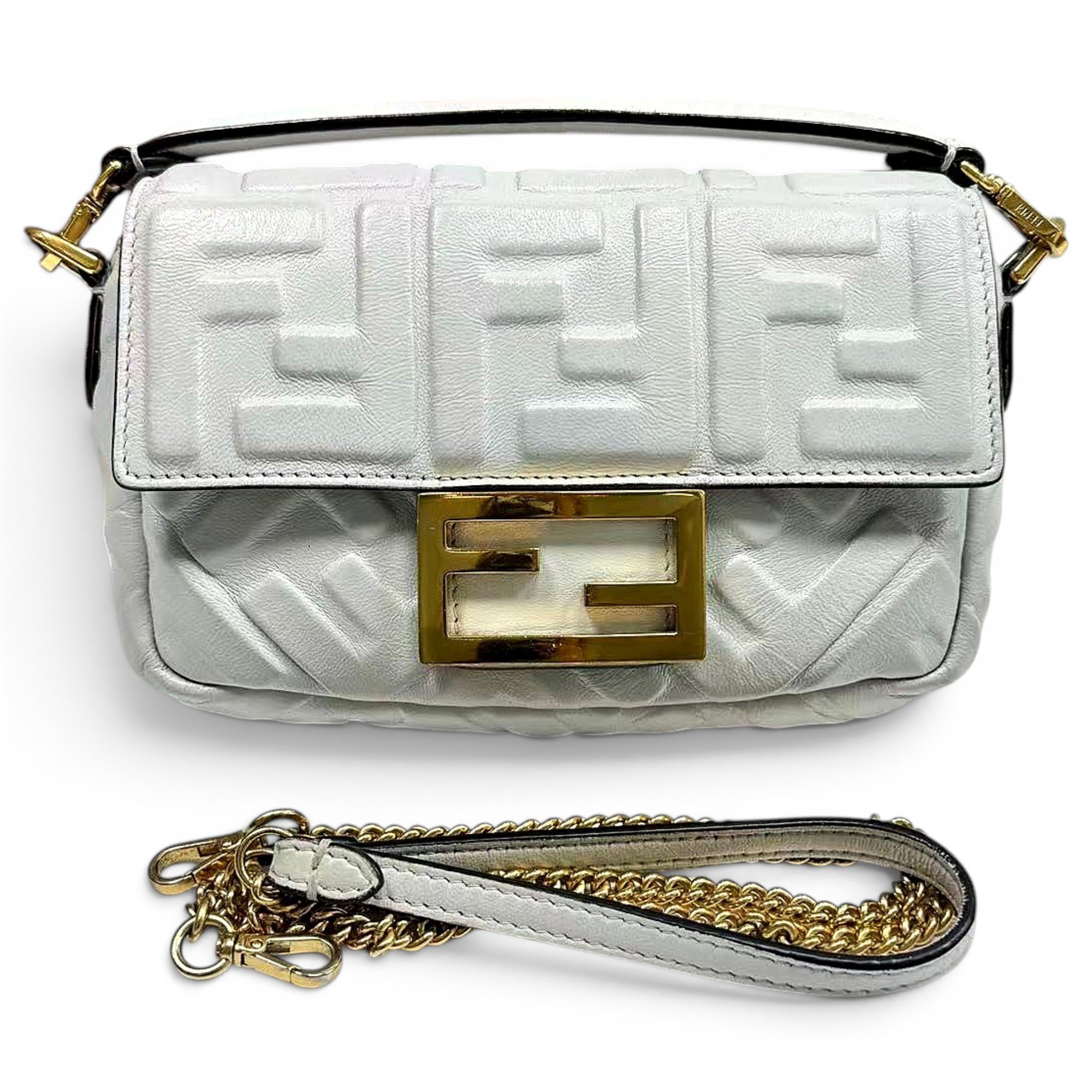 Baguette leather handbag