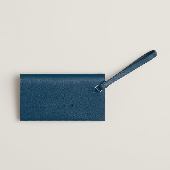 Deep Blue Kelly Pocket Long Wallet