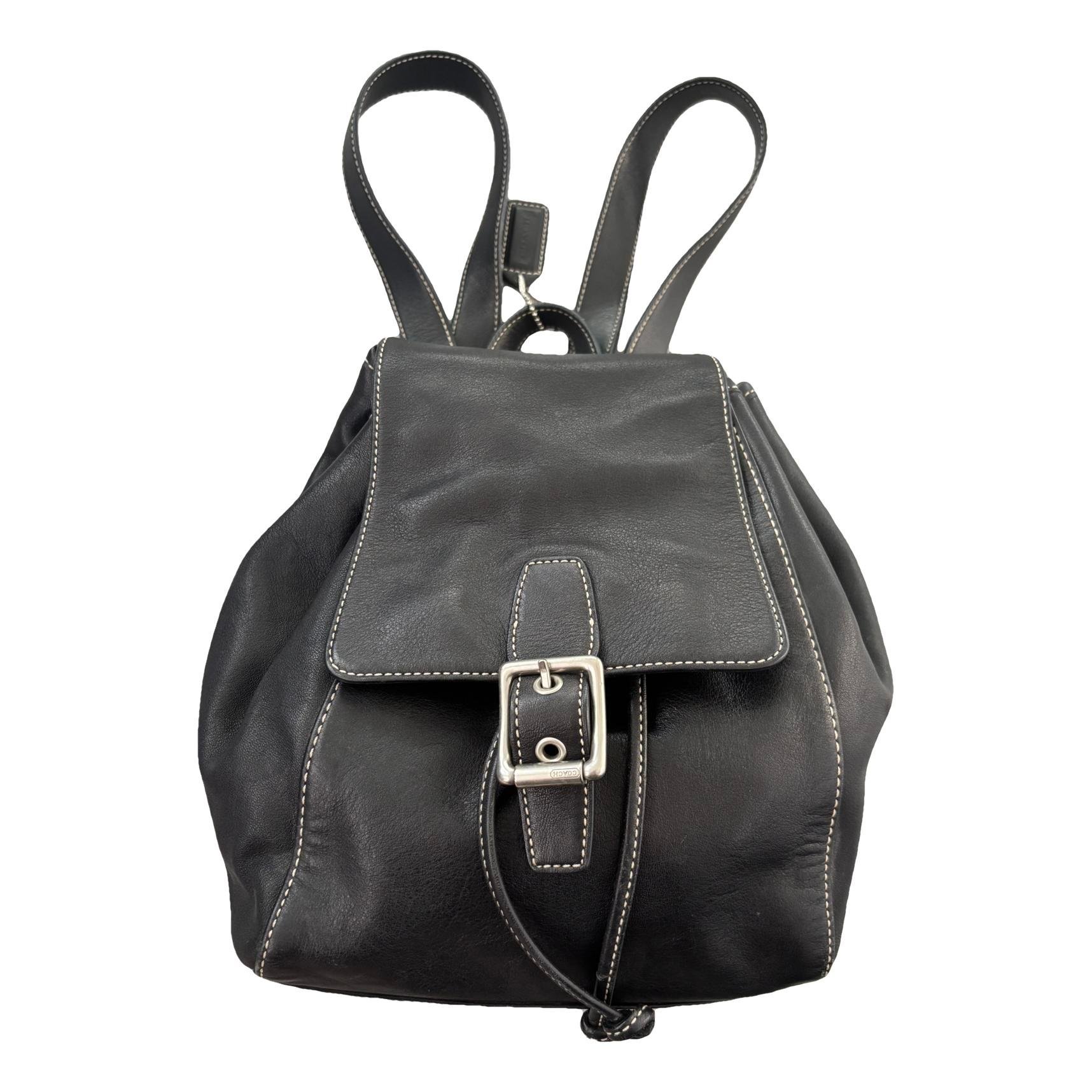 Leather backpack